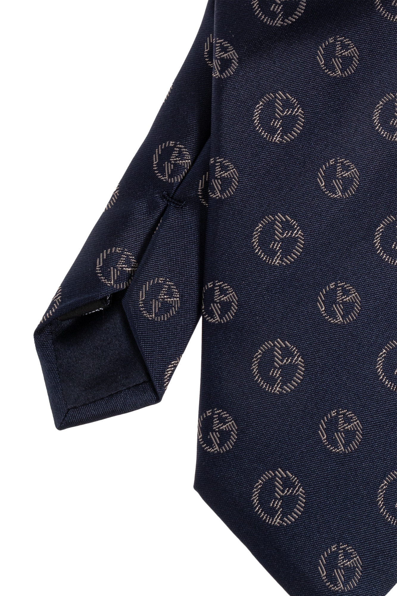 Giorgio Armani Pointed Tie In Blue