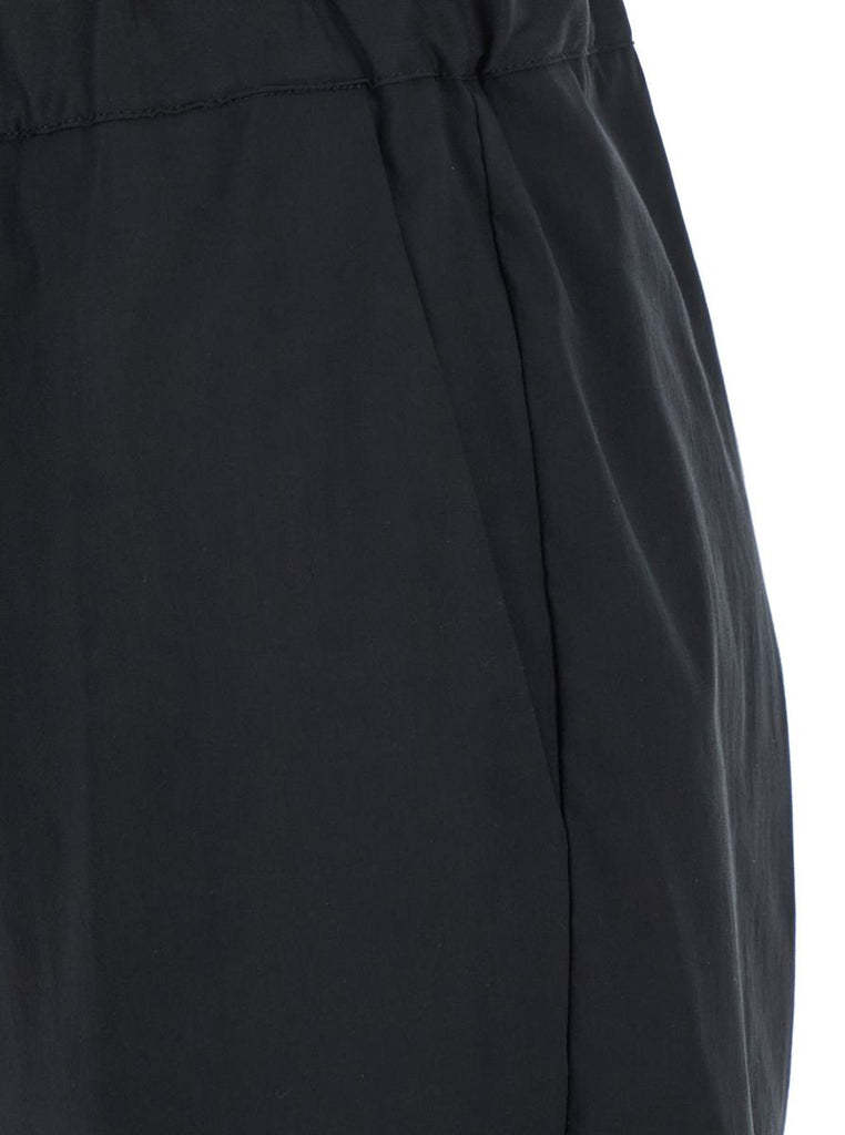 Semicouture 'buddy' Black Pants With Elastic Drawstring Waist