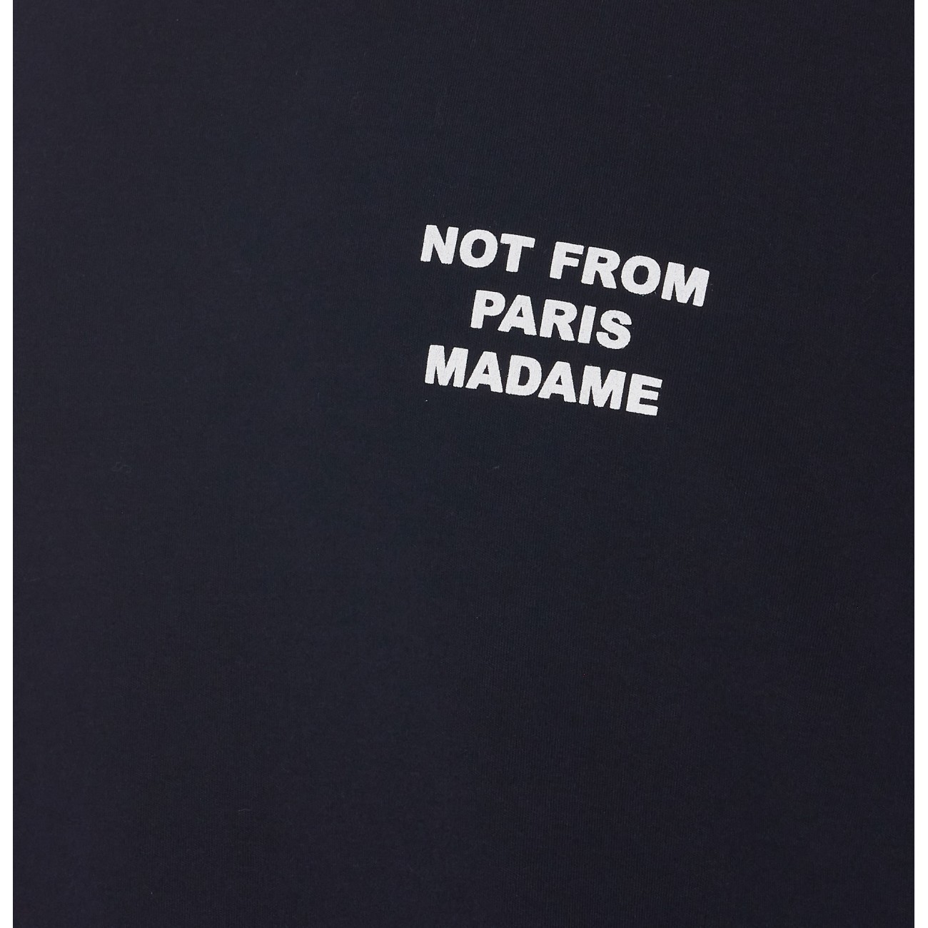 Drôle De Monsieur Black Crewneck T-shirt With Slogan Print On The Front And Back In Cotton Man