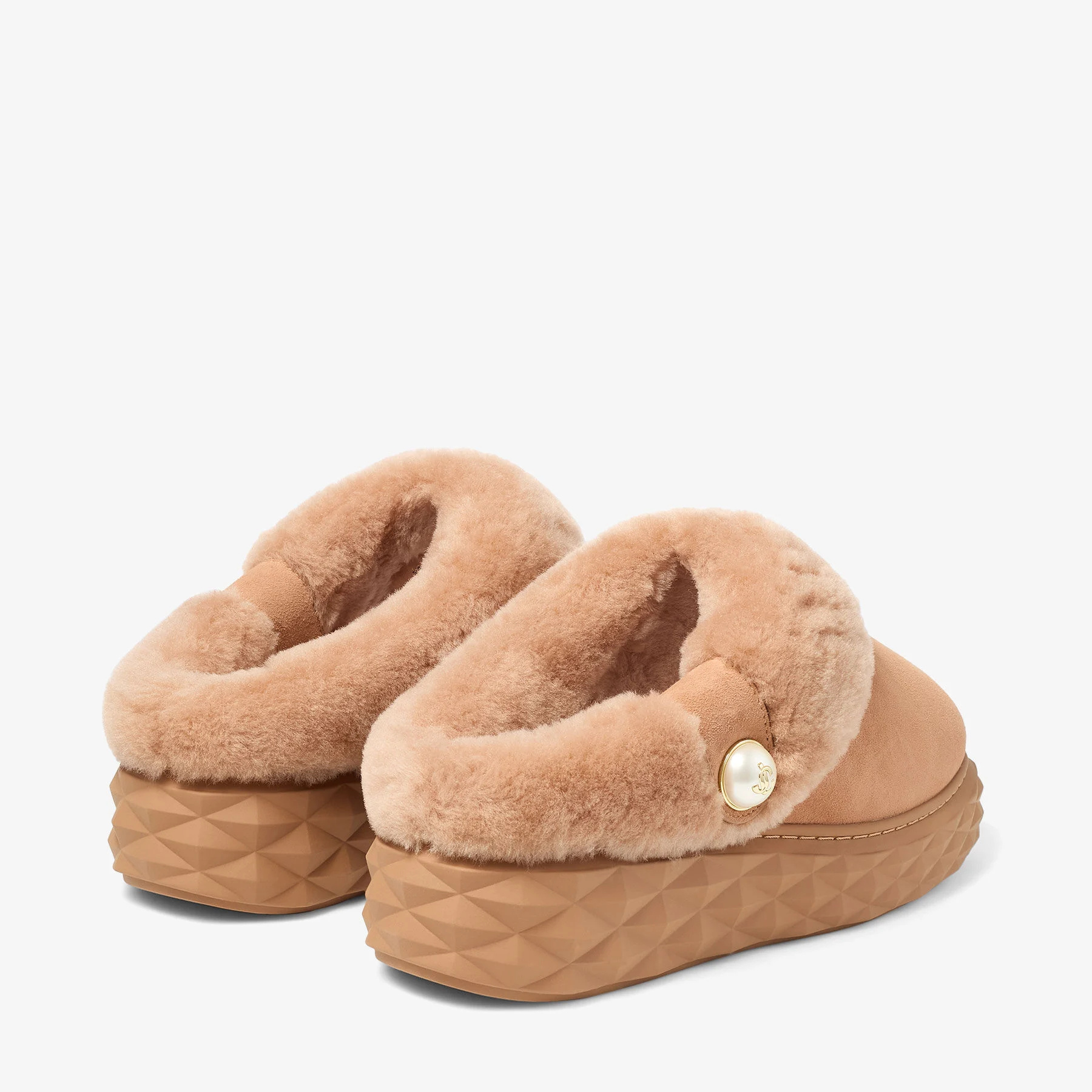 Jimmy Choo Round-toe Mules In Brown