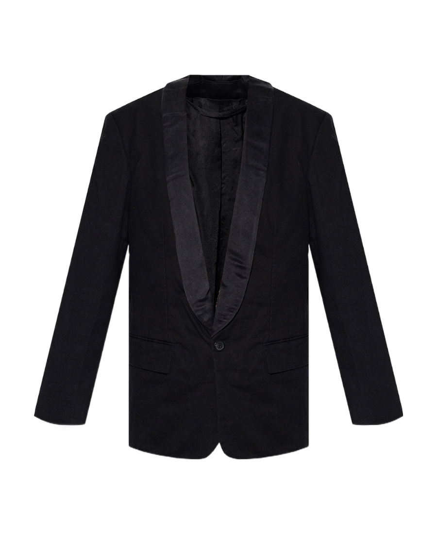 Balenciaga Single-breasted Blazer In Black