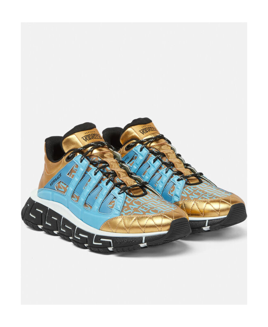 Versace Trigreca Low-top Sneakers In Multicolor