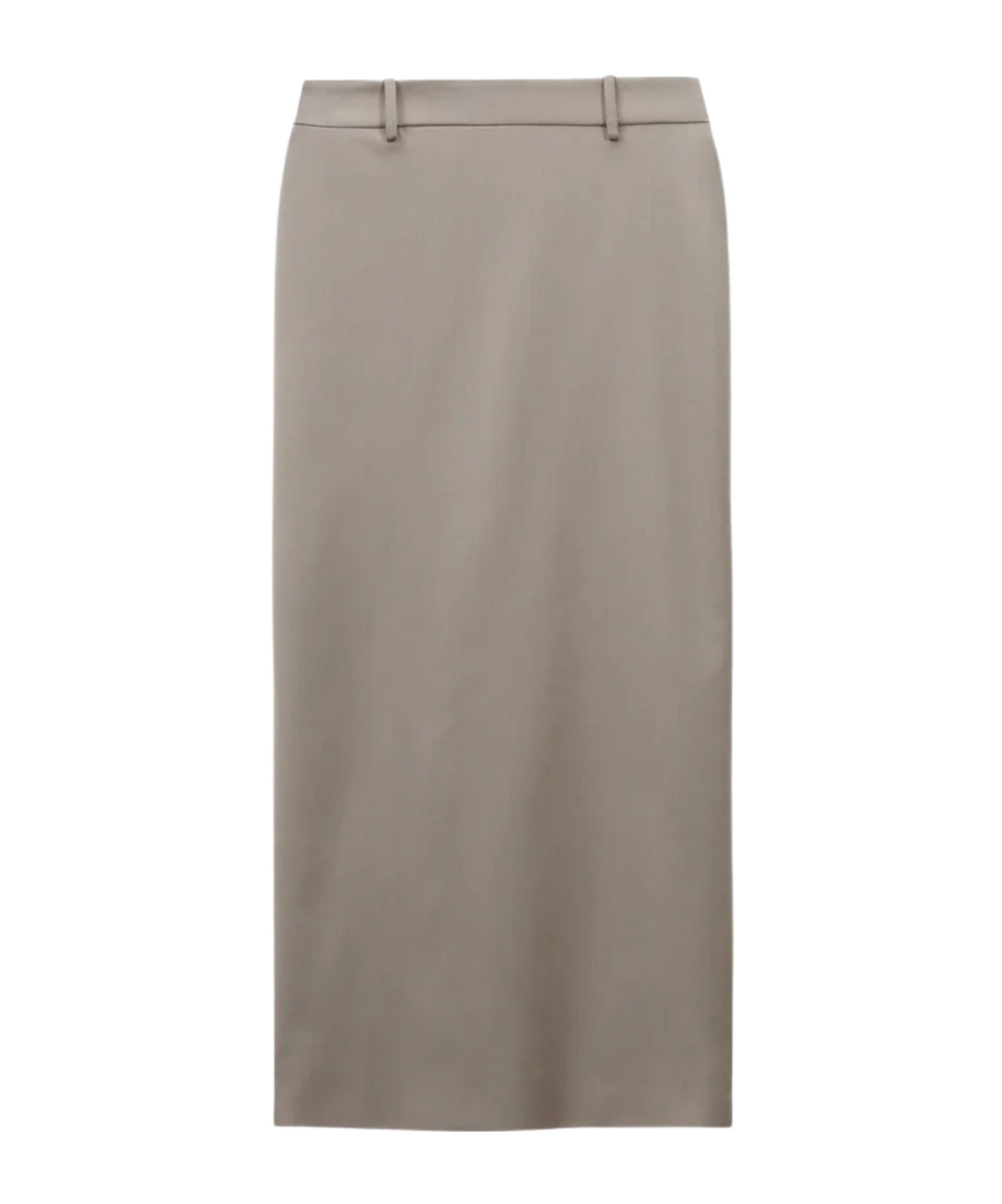 The Frankie Shop High-waisted Midi Skirt In Gray