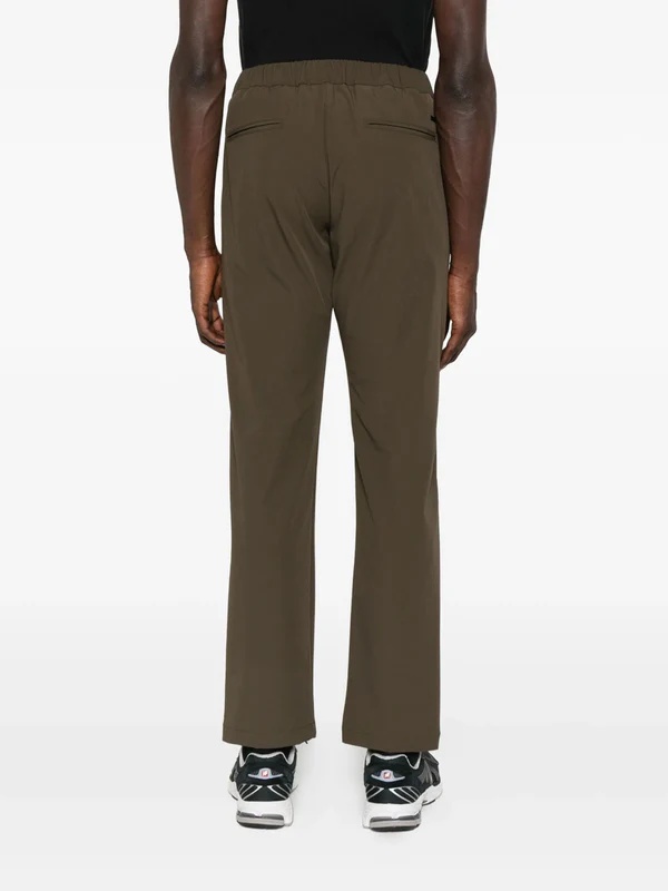 Herno Pleated Drawstring Trousers In Brown