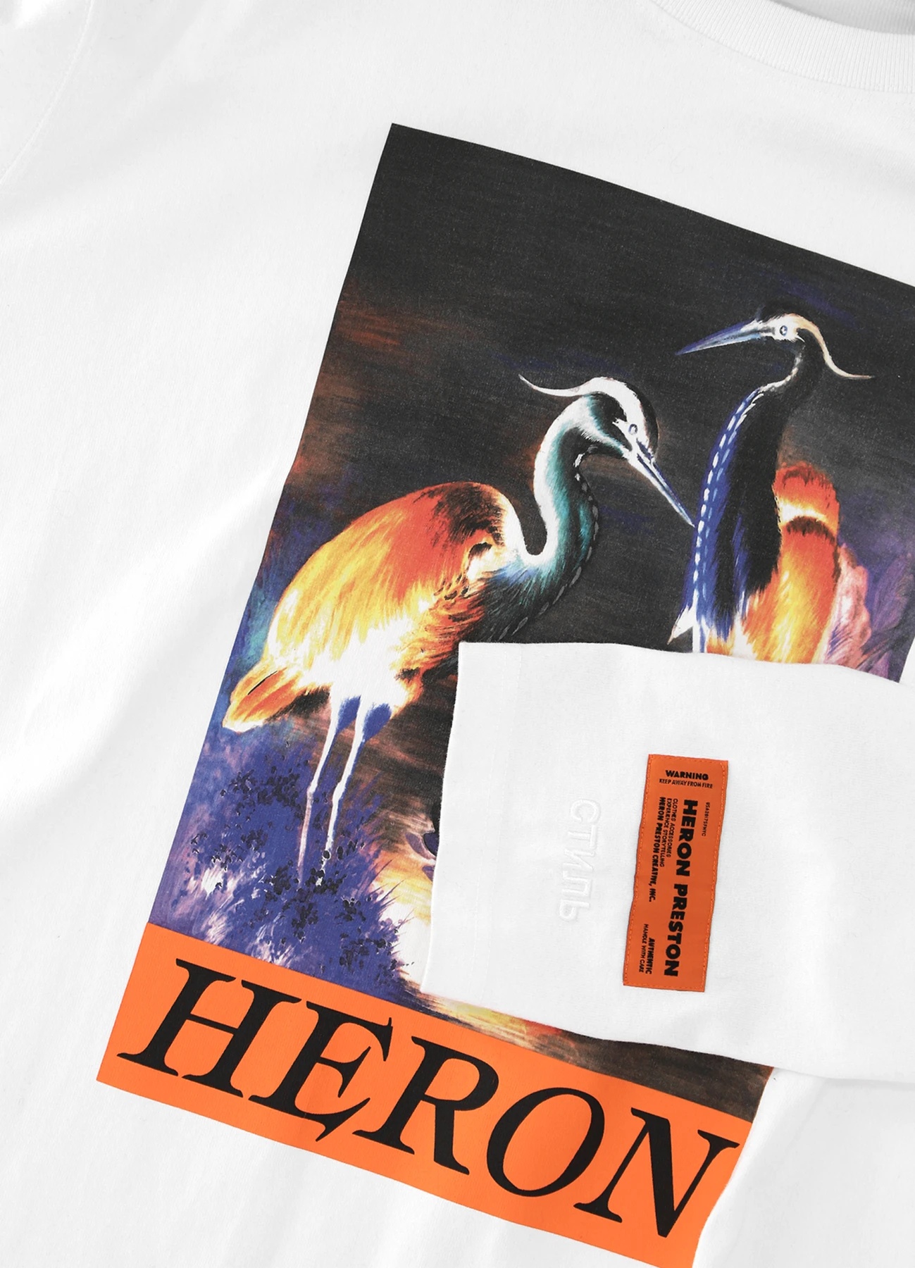 Heron Preston Logo Details T-shirt In White