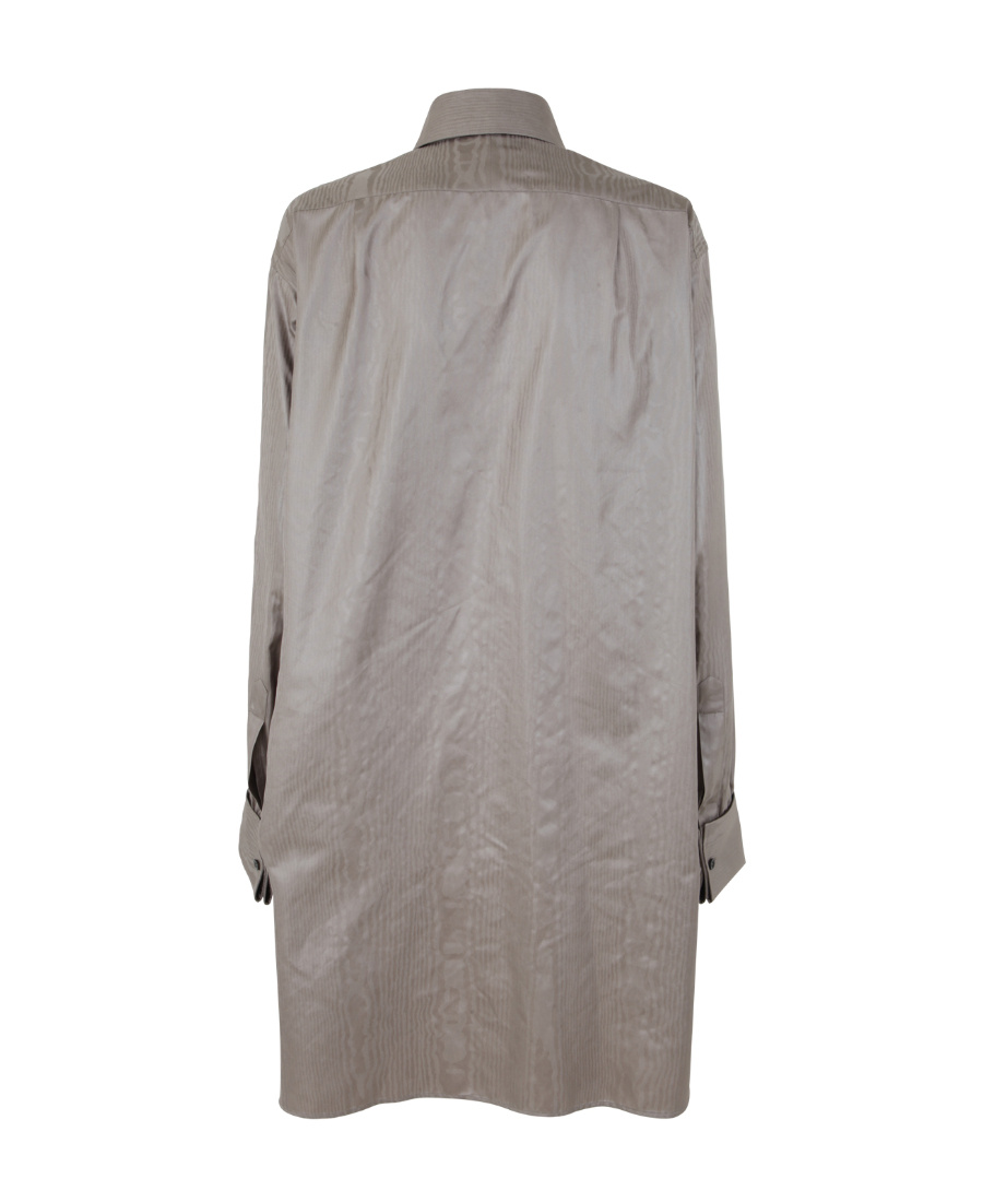 Shop Maison Margiela Oversized Long-sleeve Shirt In Gray