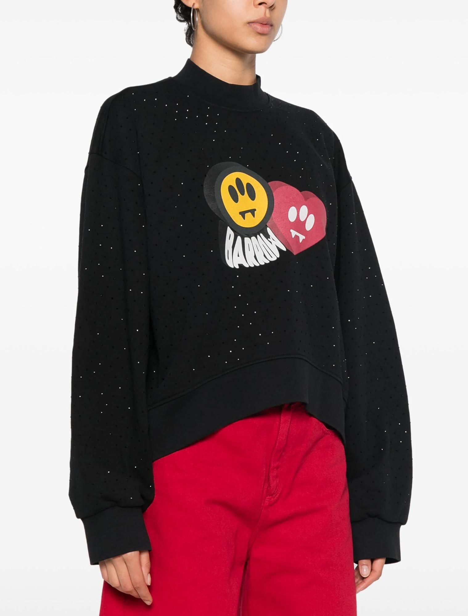 Barrow Logo-print Sweatshirt In Black