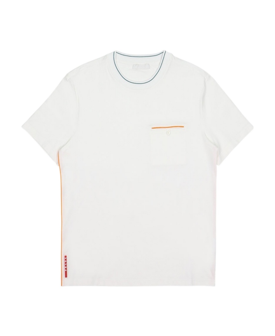 Prada Short-sleeved Logo T-shirt In White