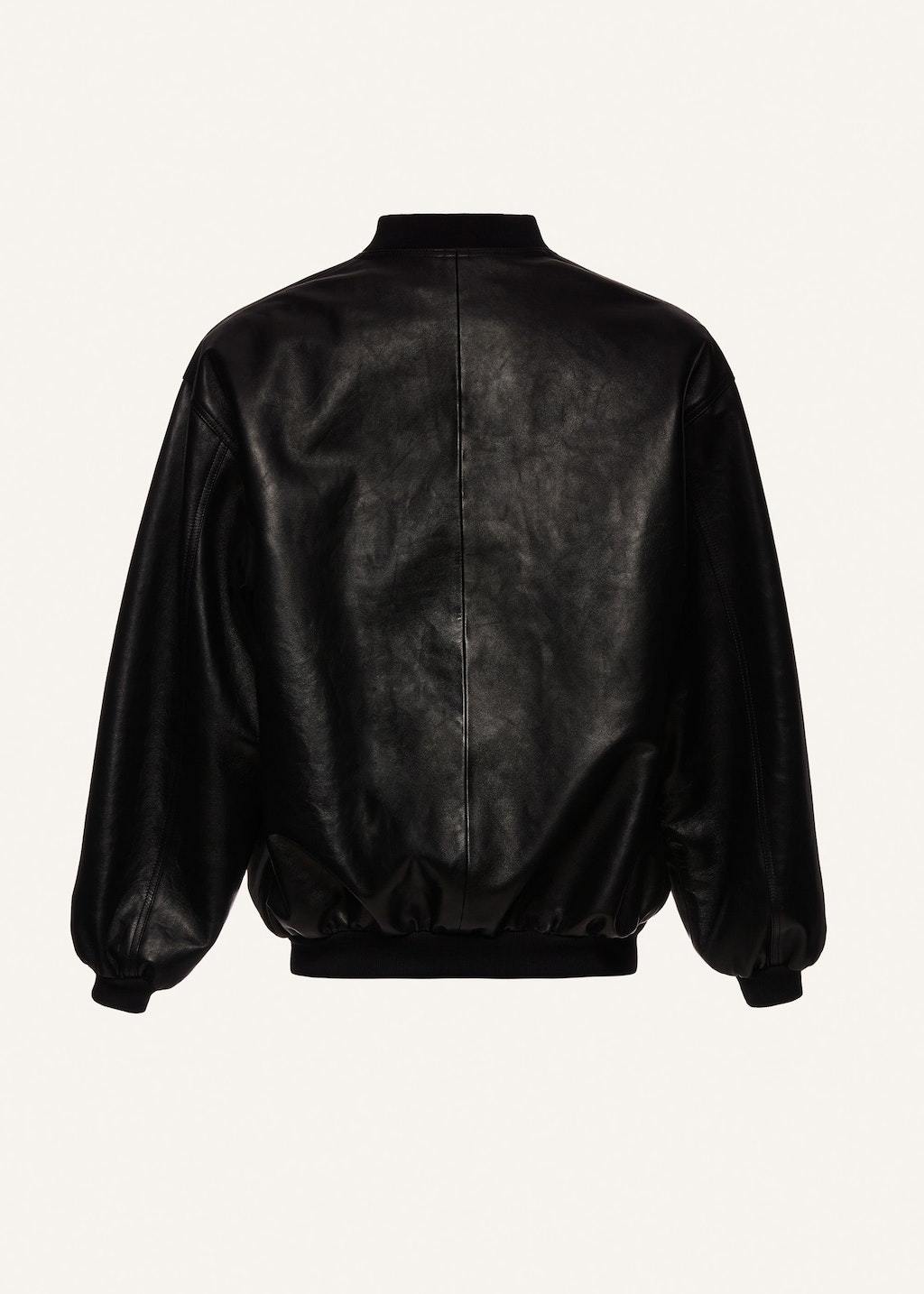Magda Butrym Zip-up Sheepskin Bomber Jacket In Black