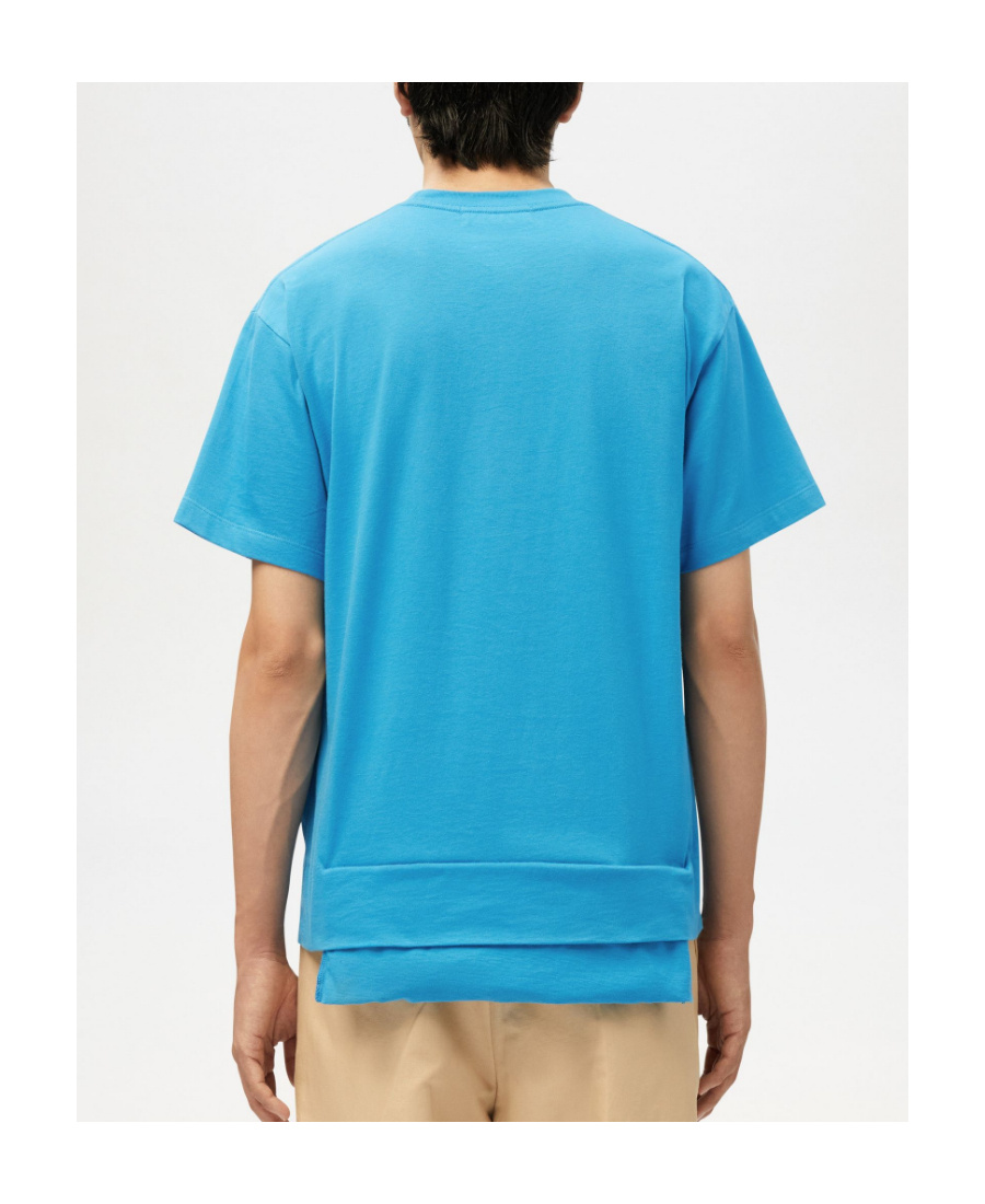 Ambush Waist Pocket T-shirt Deep Water White As In Blue