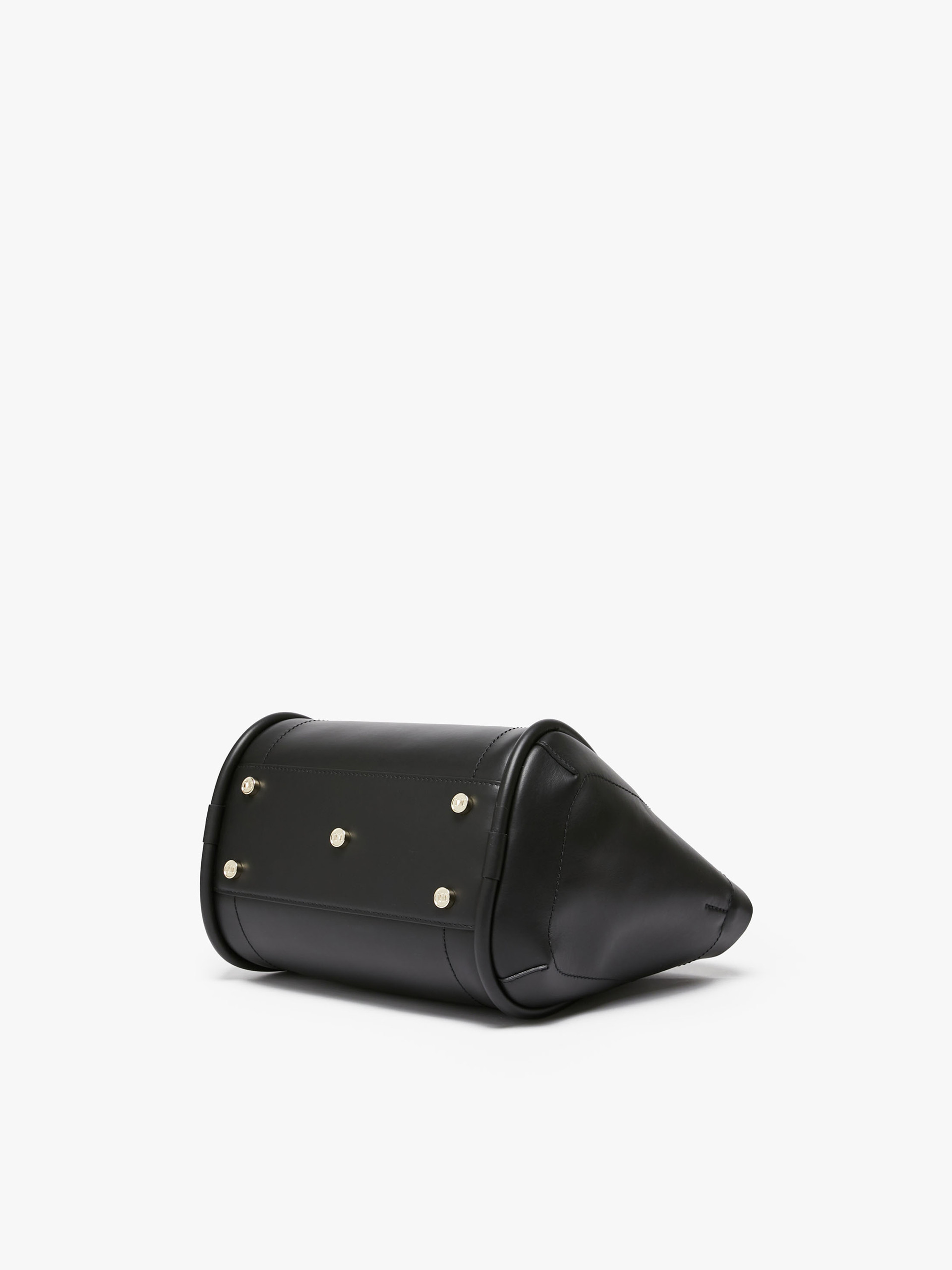 Max Mara Extra Small Leather Marine Bag In Black