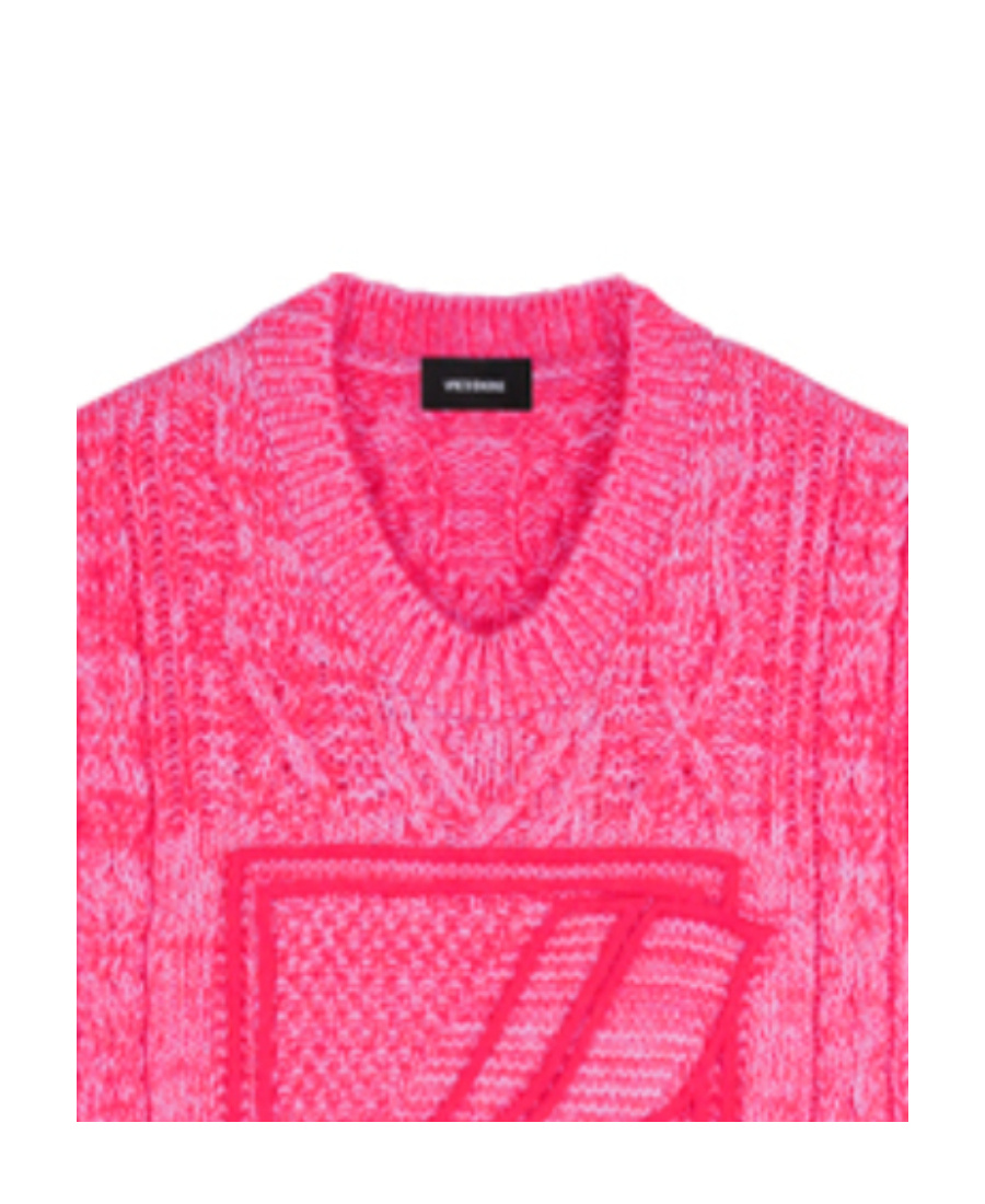 We11 Done Knitted Vest Pullover In Pink