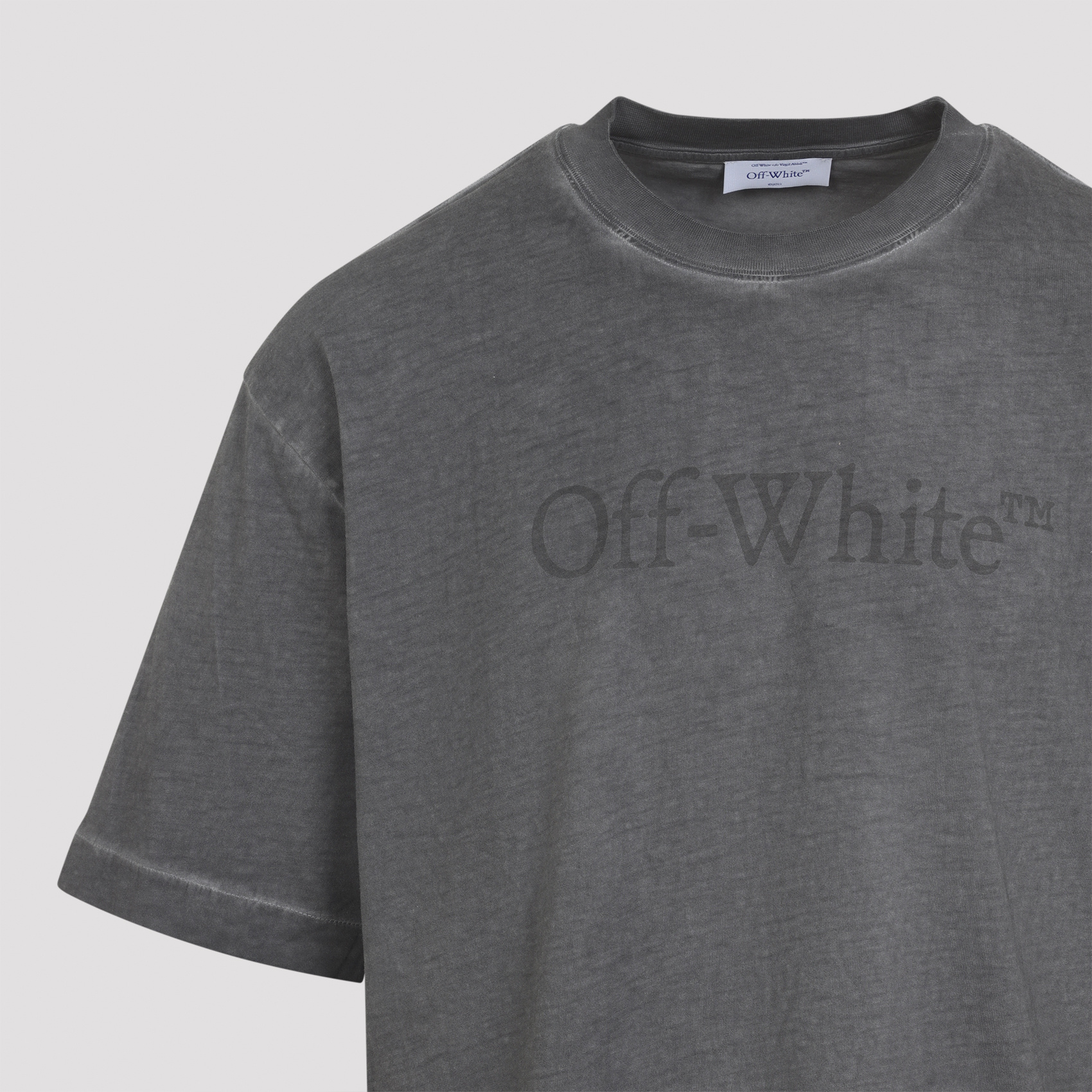 Off-white Skateboard Inspired Short Sleeve T-shirt In Gray