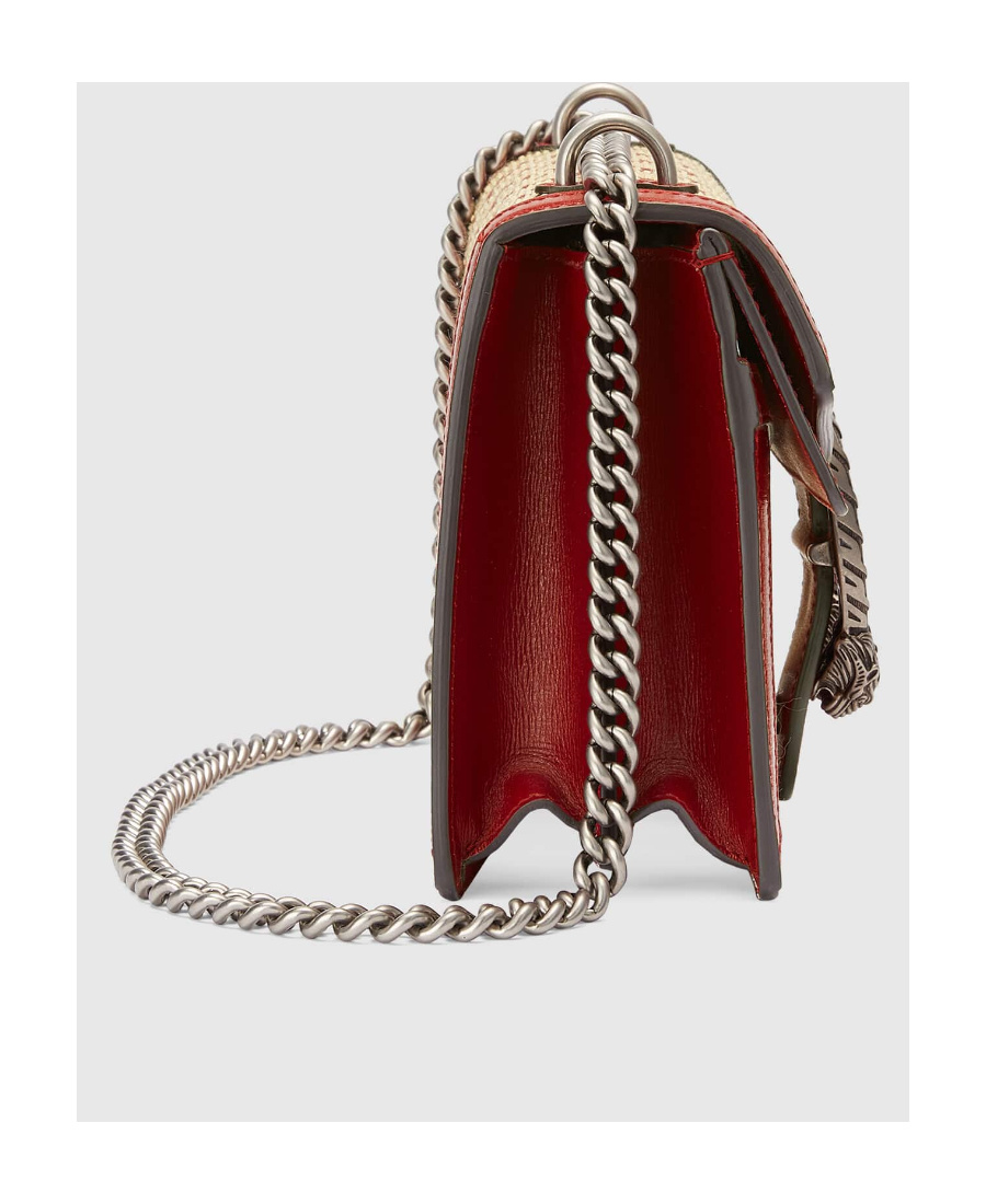 Gucci Small Dionysus Gg Canvas Shoulder Bag In Nude