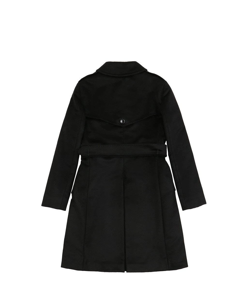 Max Mara Belt Coat In Black