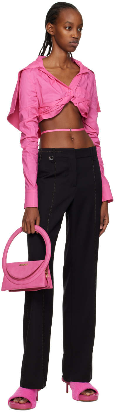Jacquemus Long-sleeved Shirt In Pink