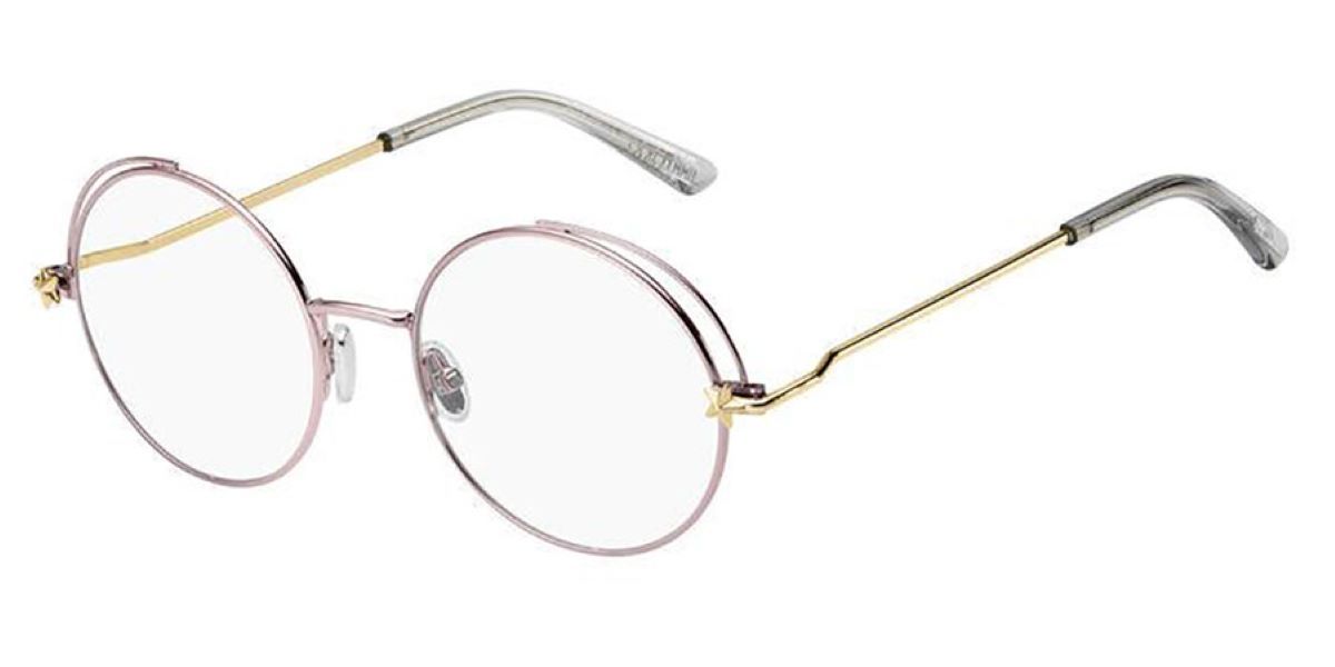 Jimmy Choo Eyewear Round Frame Glasses In White