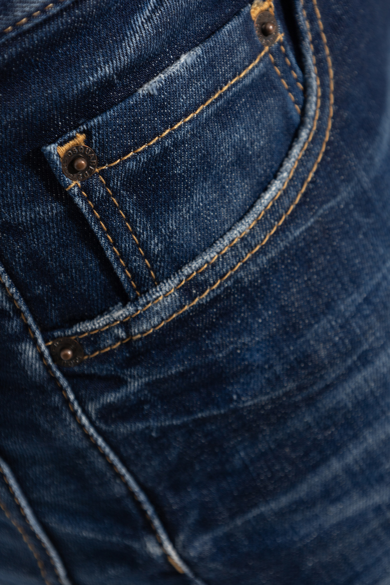 Dsquared2 Straight Leg Trousers With Belt Loops