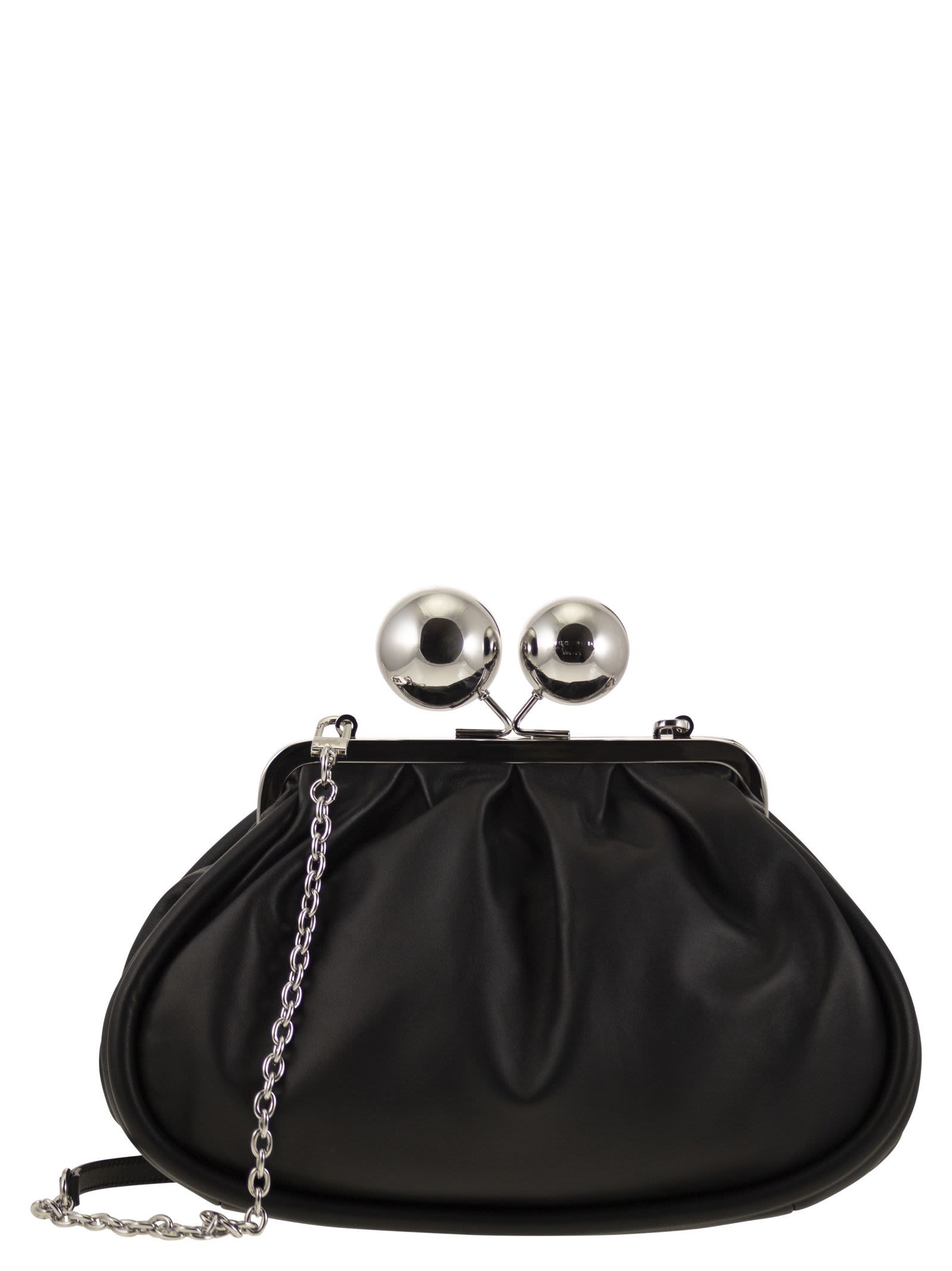 Weekend Max Mara Medium Chain Shoulder Bag In Black