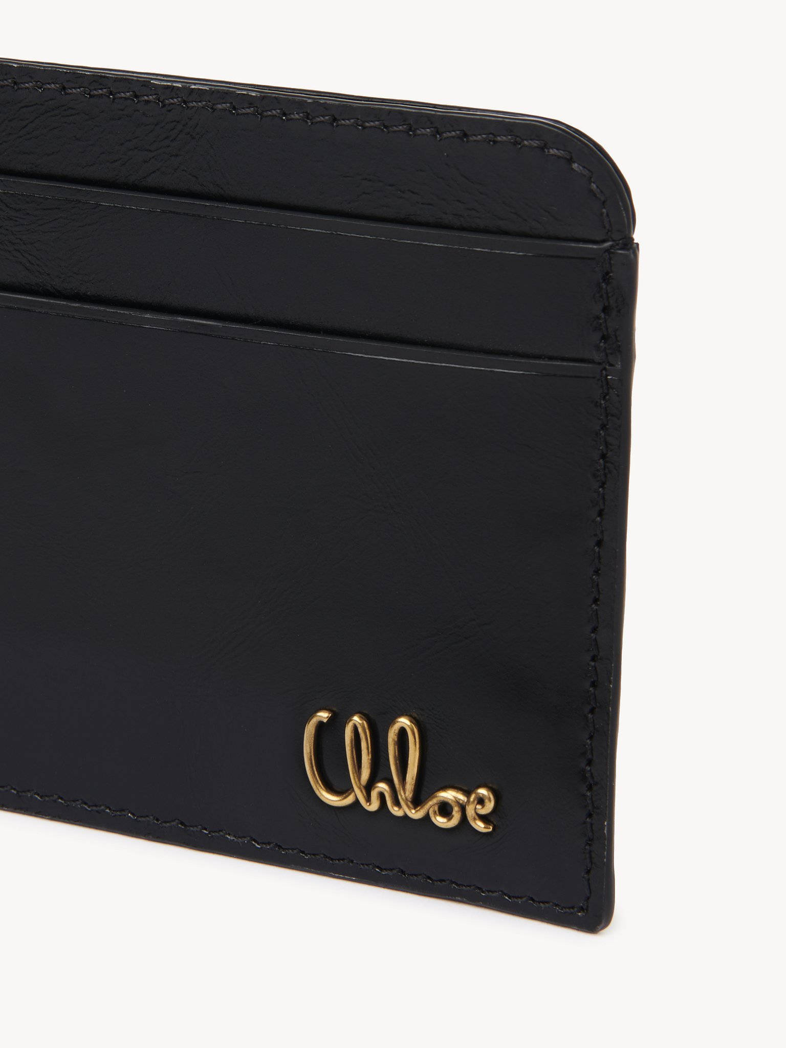 Chloé Pattern Card Bag In Black