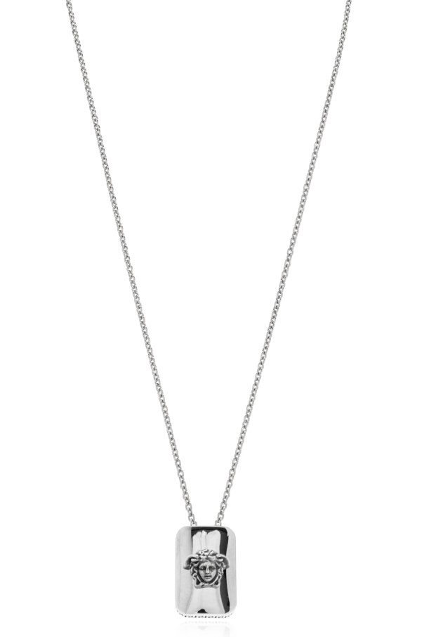 Versace Pendant Necklace In Metallic