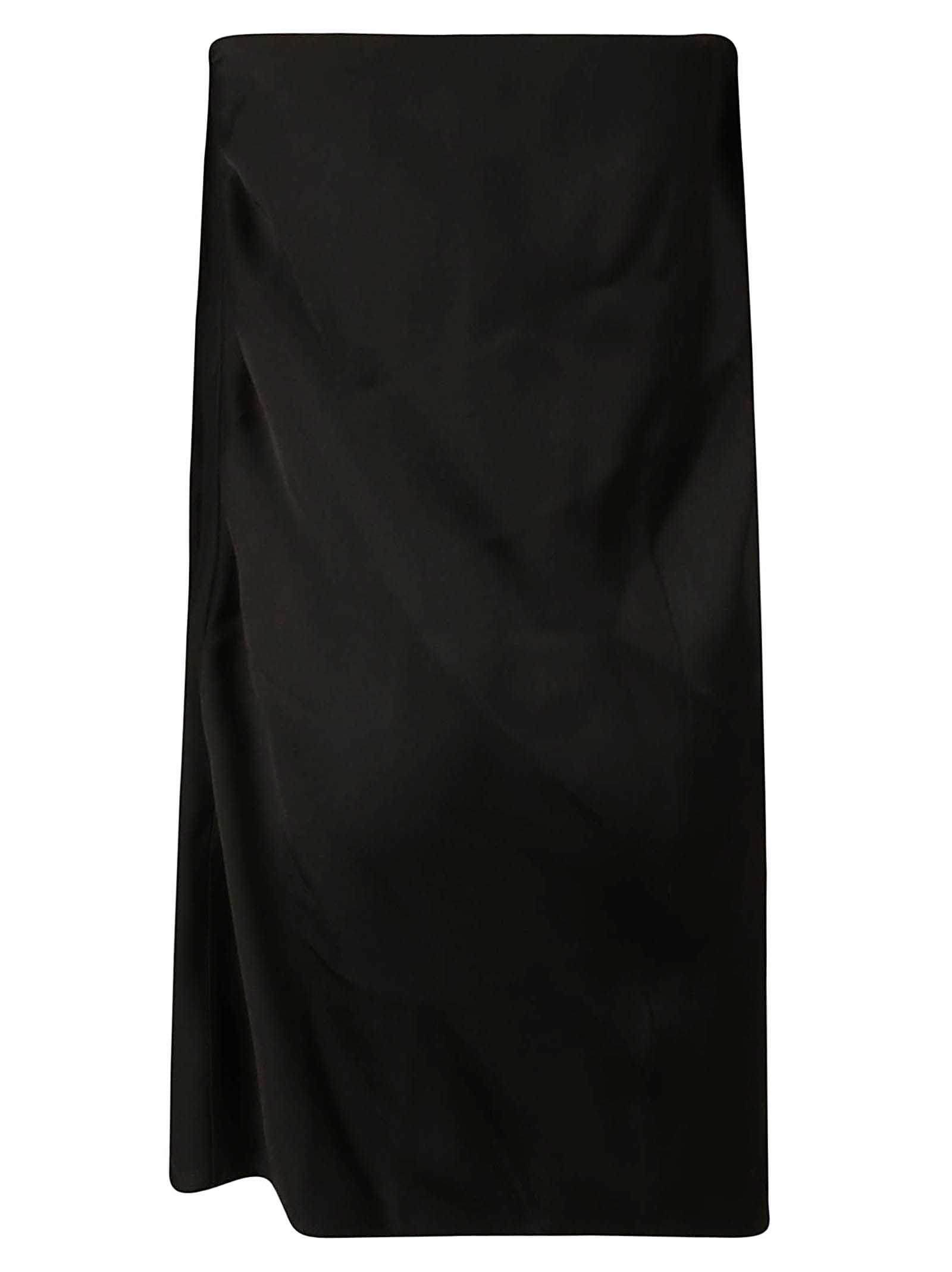 Saint Laurent Strapless Mini Dress In Black