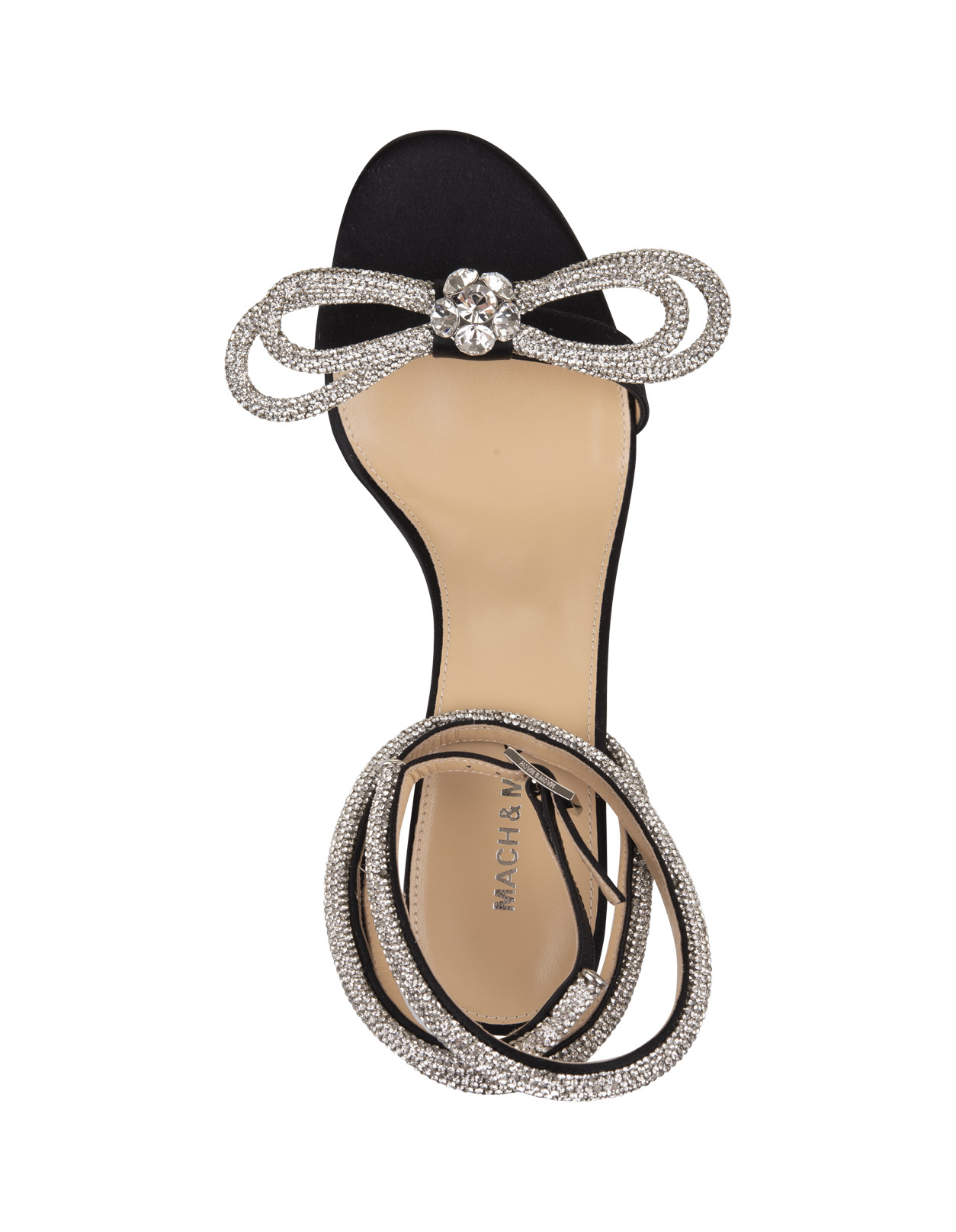 Mach&mach Bow Tie High-heeled Sandals In Black