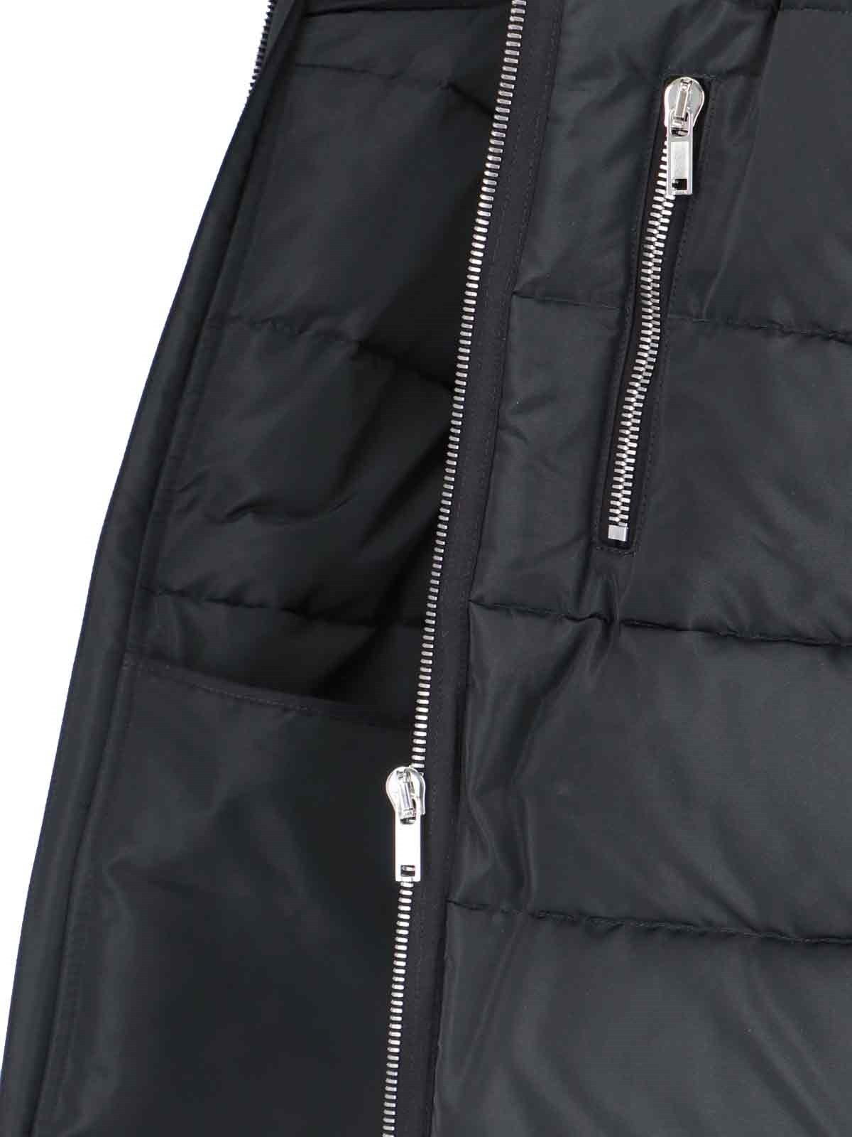 Rick Owens Cropped Hooded Down Jacket In Black