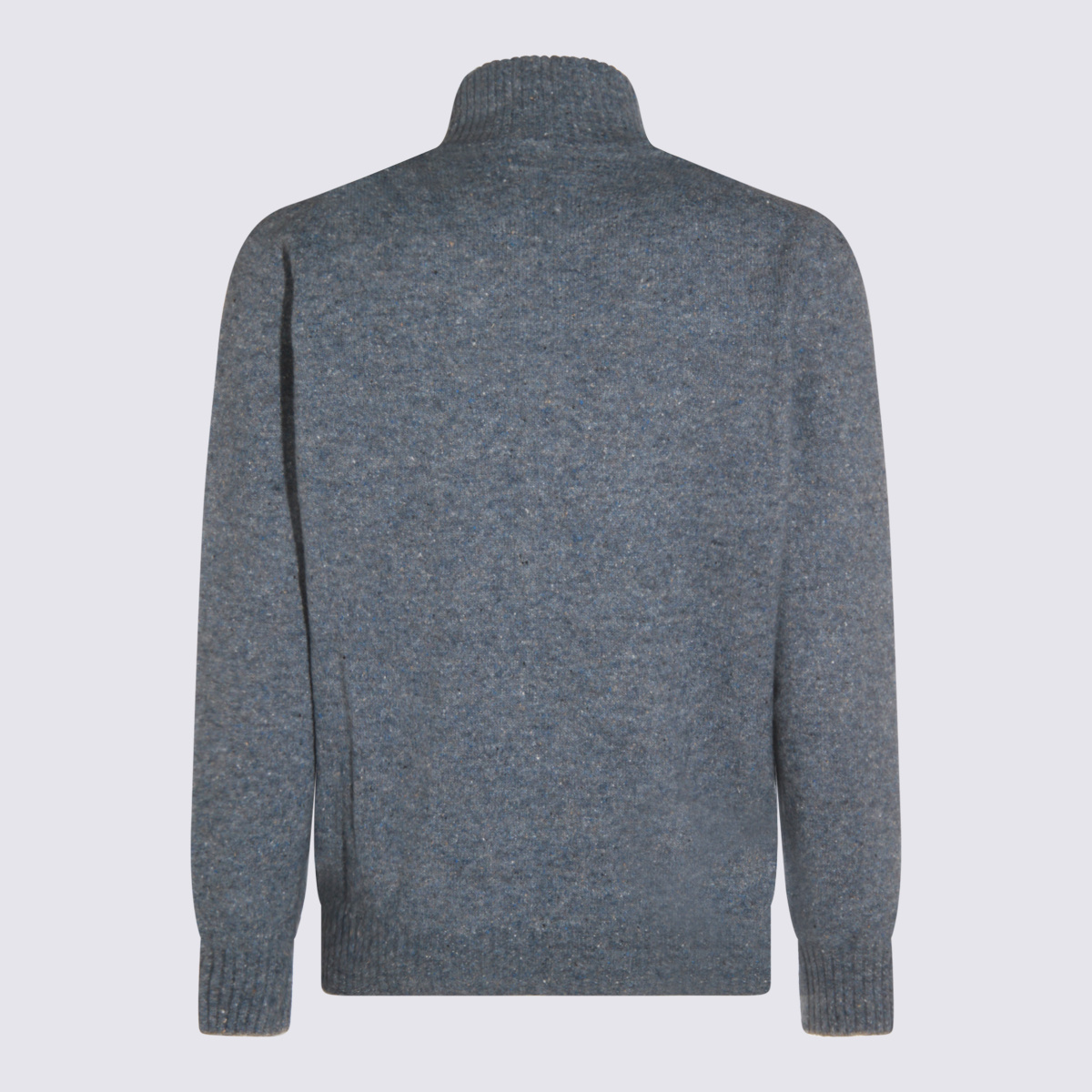 Brunello Cucinelli Long-sleeved Knitted Cardigan In Gray