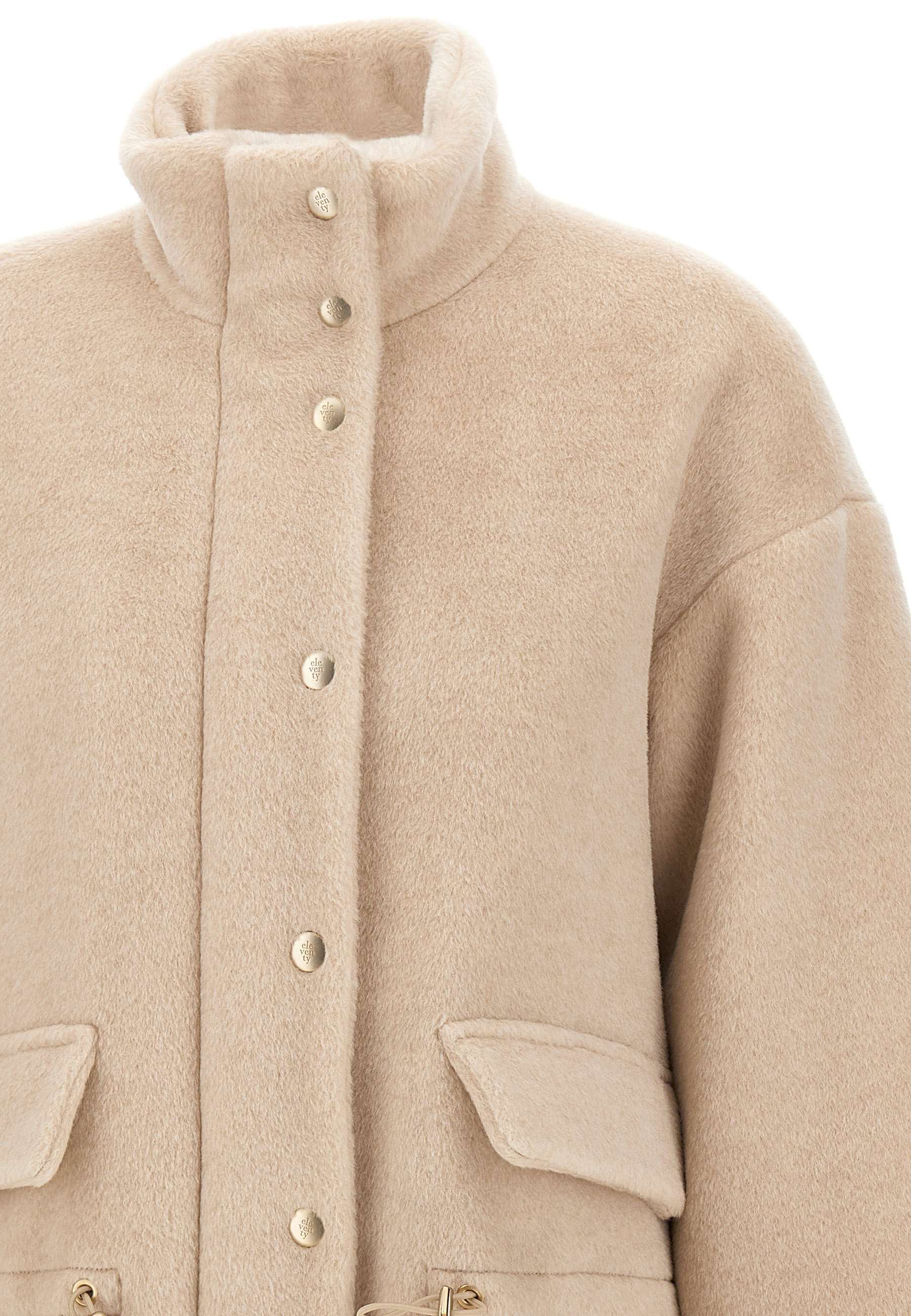Eleventy High-collar Flap-pocket Jacket In Multi