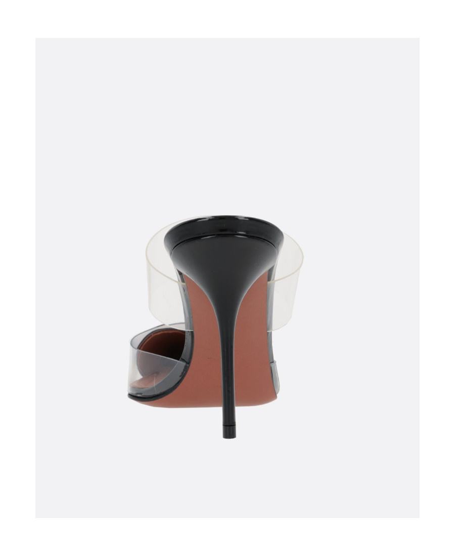 Shop Alaïa Cœur 90mm Pointed-toe Mules In White