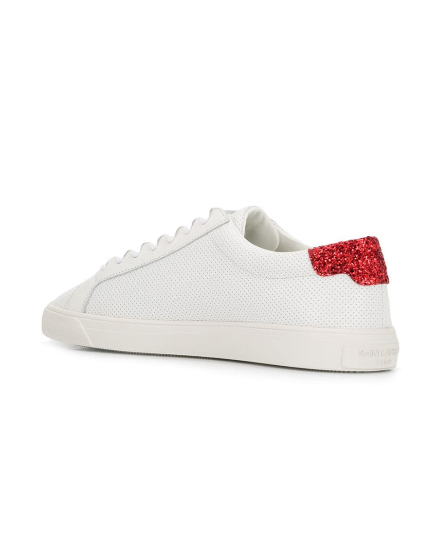 Saint Laurent Low-strapped Casual Sneakers In White