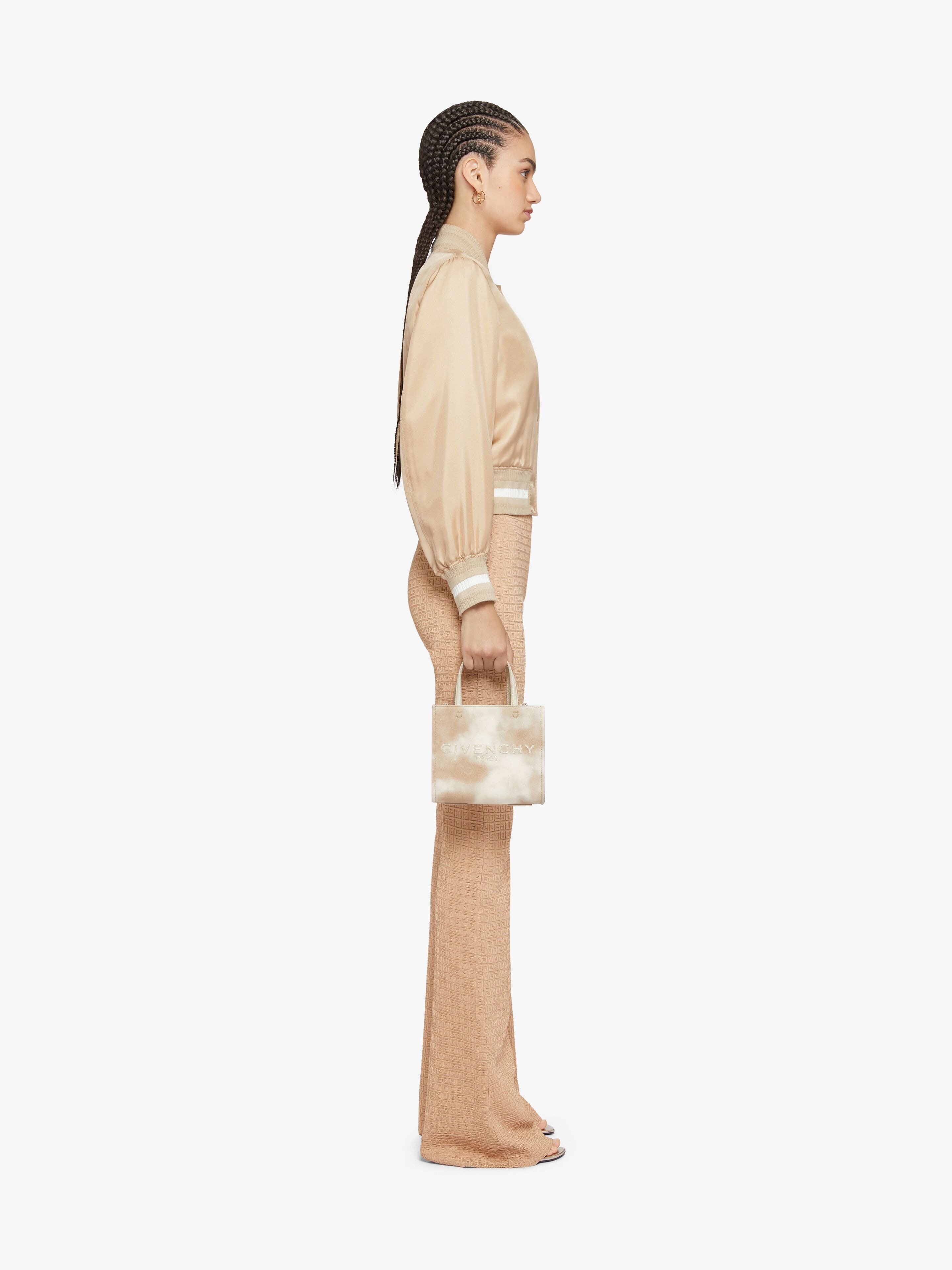 Givenchy Women's Flare Pants In 4g Mini Jacquard In Brown