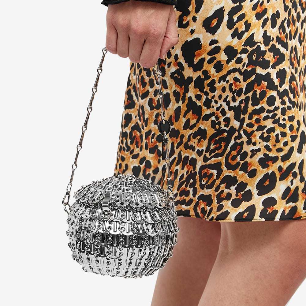 Rabanne 1969 Party Ball Shoulder Bag In White