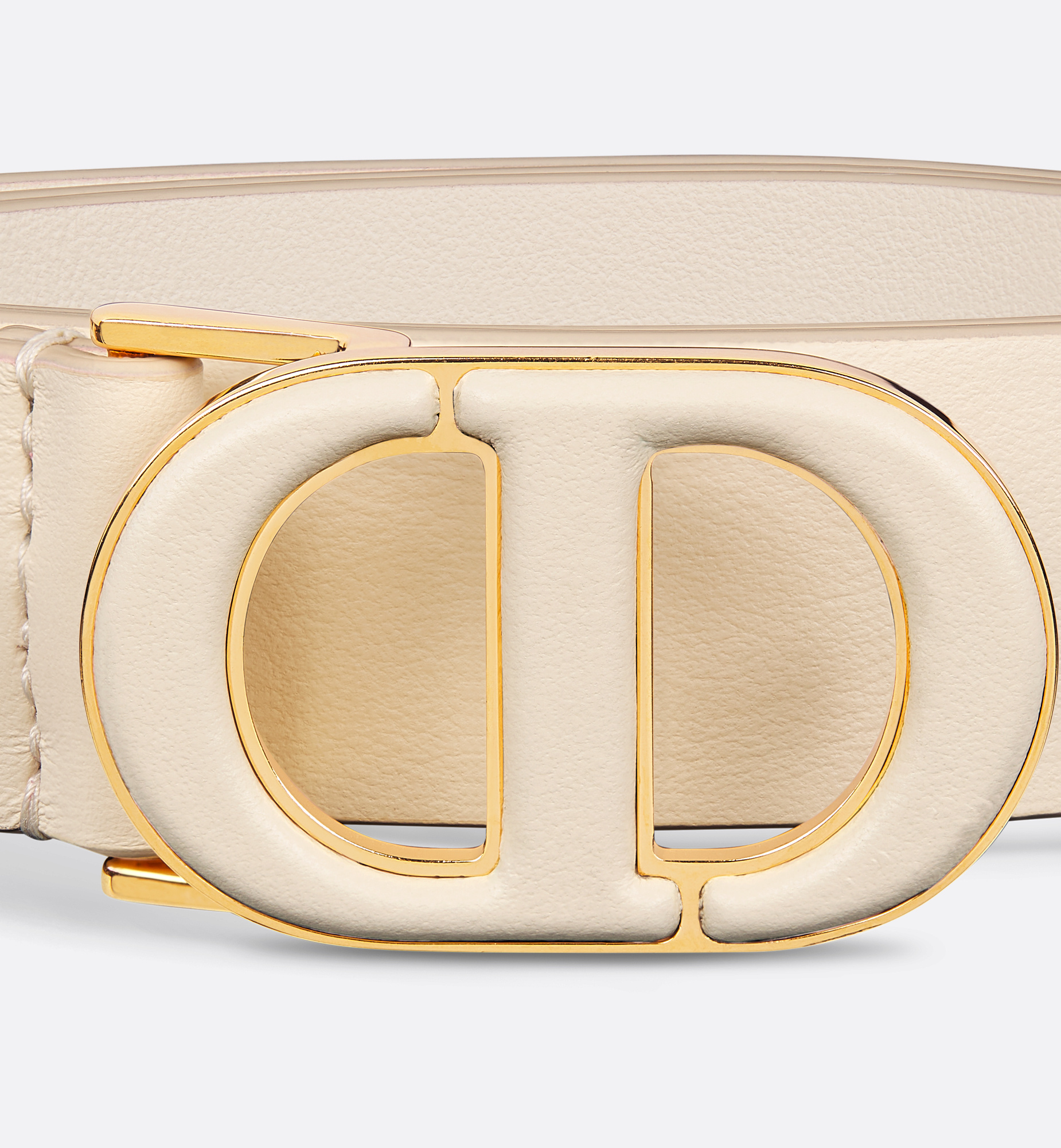 Dior Adjustable Waist Belt In Light Ivory