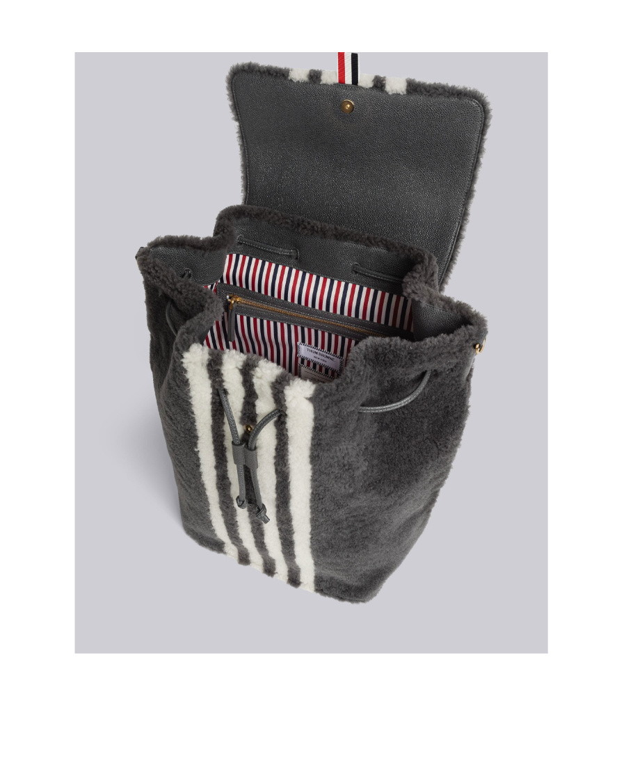 Thom Browne 4-bar Stripe Backpack In Black