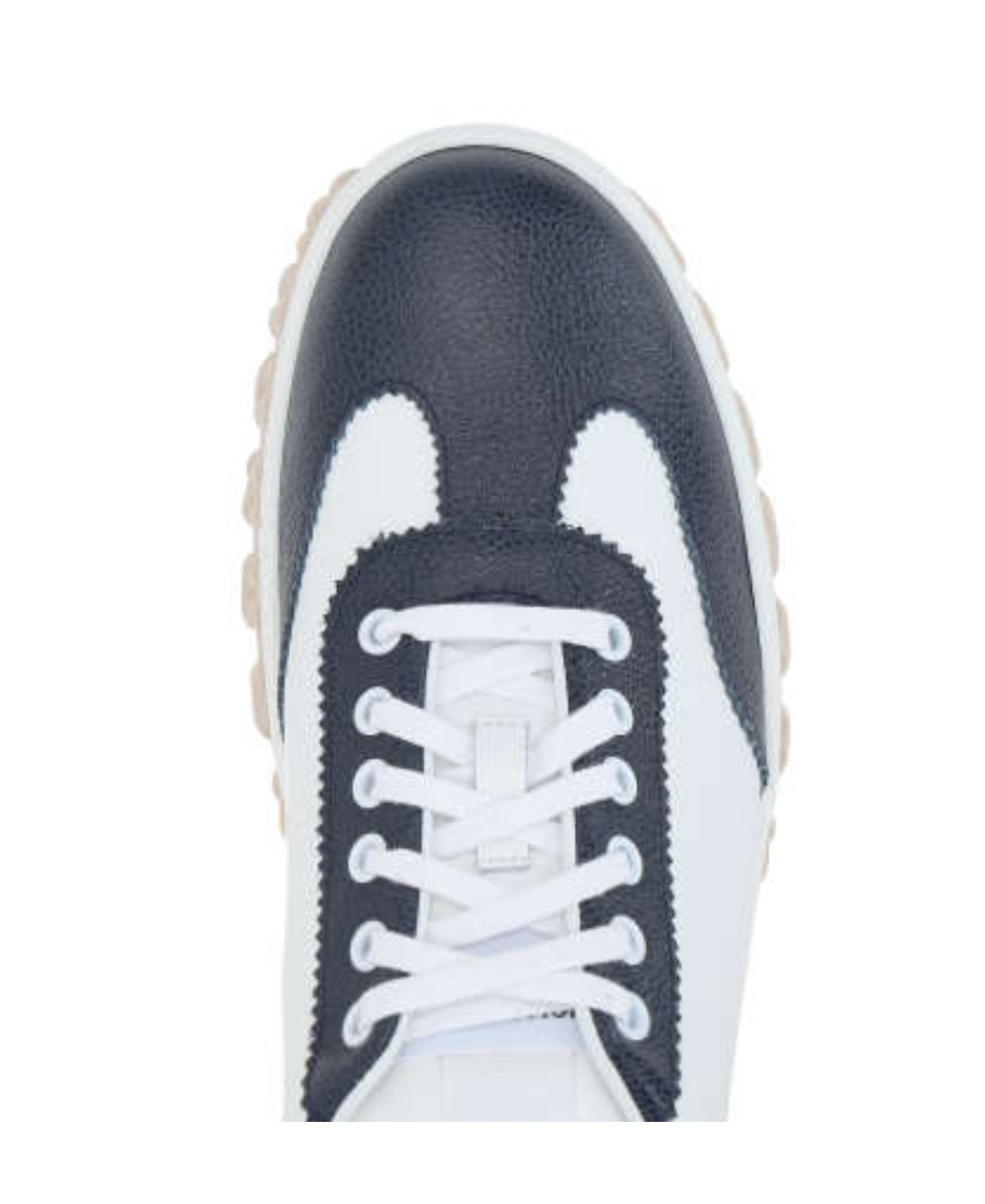 Thom Browne Low Lace-up Sneakers In White
