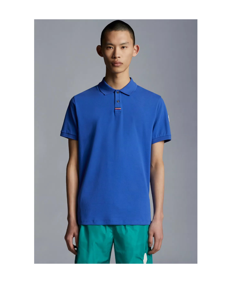 MONCLER LOGO-PATCH POLO SHIRT