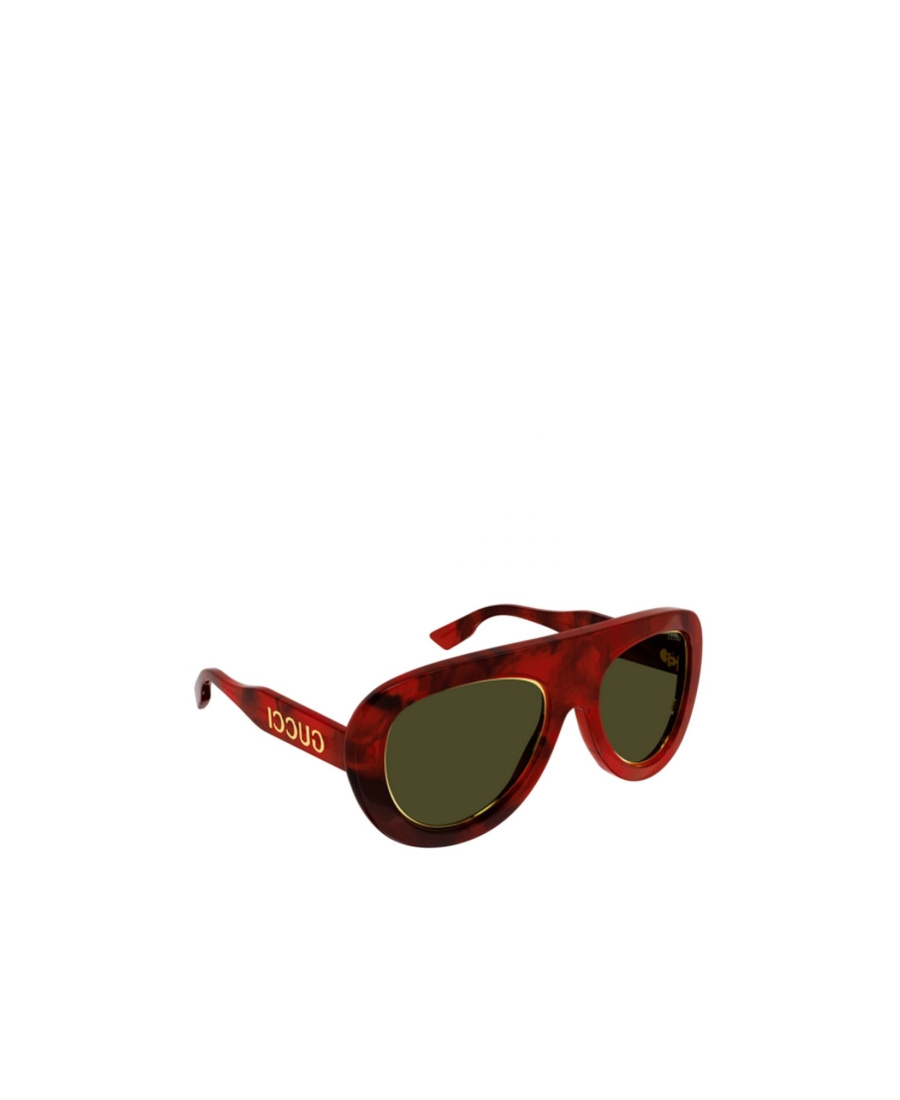 Gucci Tortoiseshell-effect Tinted Sunglasses In Green