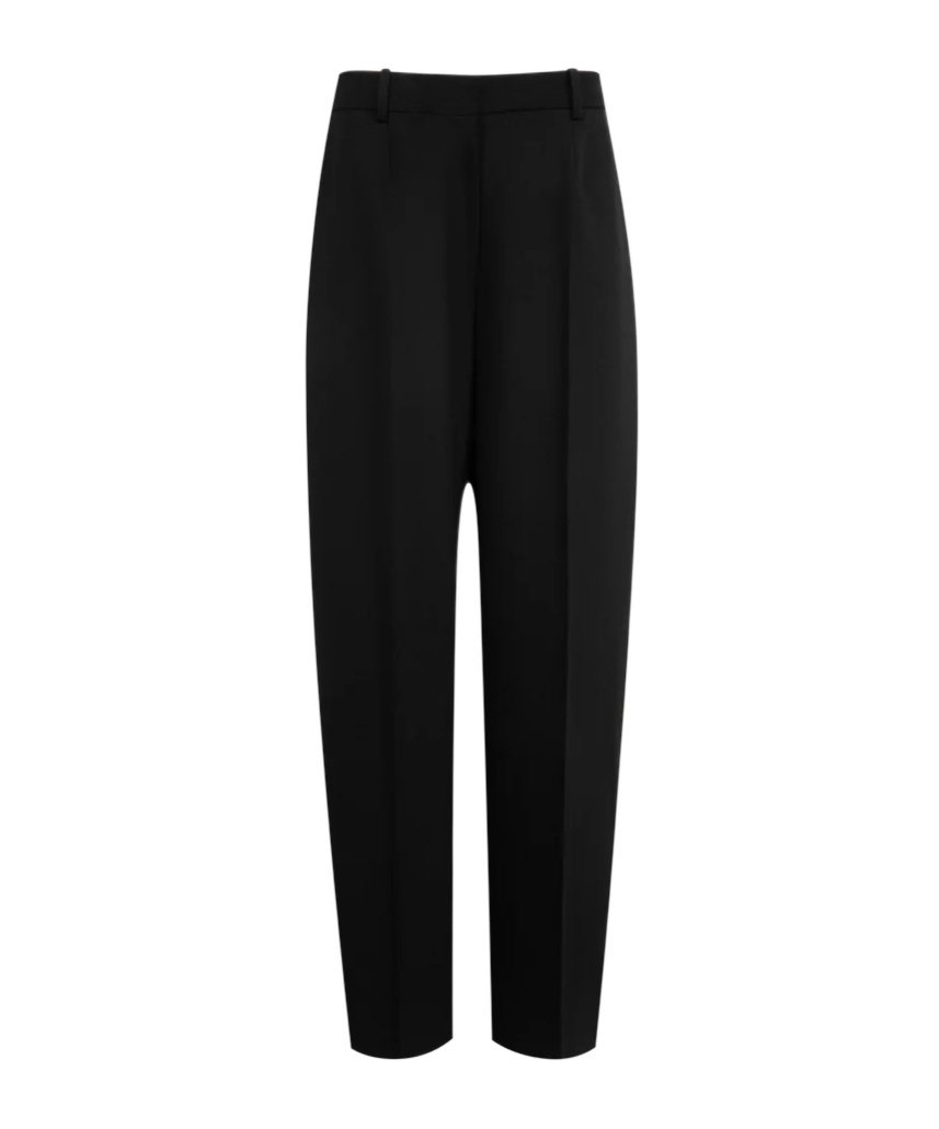 Totême Casual Pants With Belt Loops In Black
