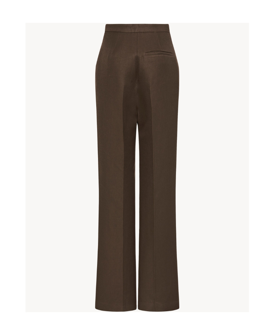 The Row Norbert Mohair And Wool Straight Pants In Green