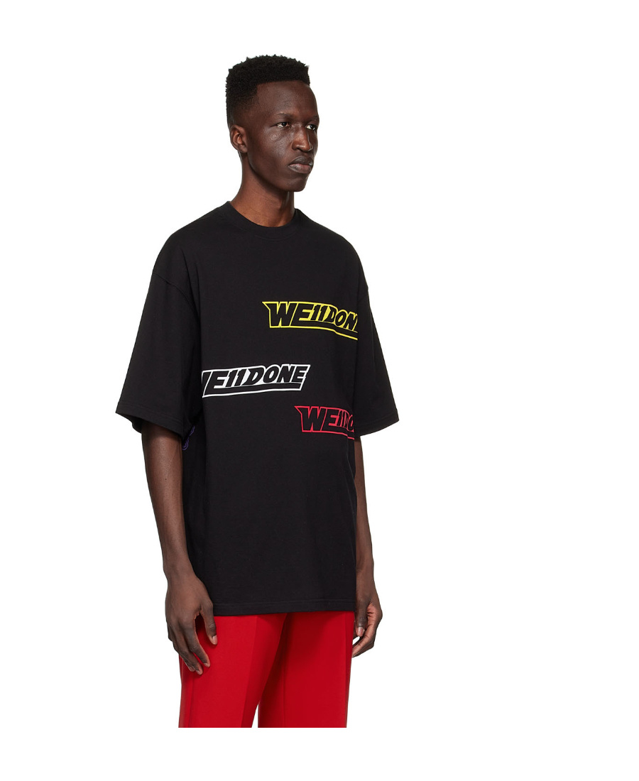 We11 Done Logo-print Short-sleeve T-shirt In Black