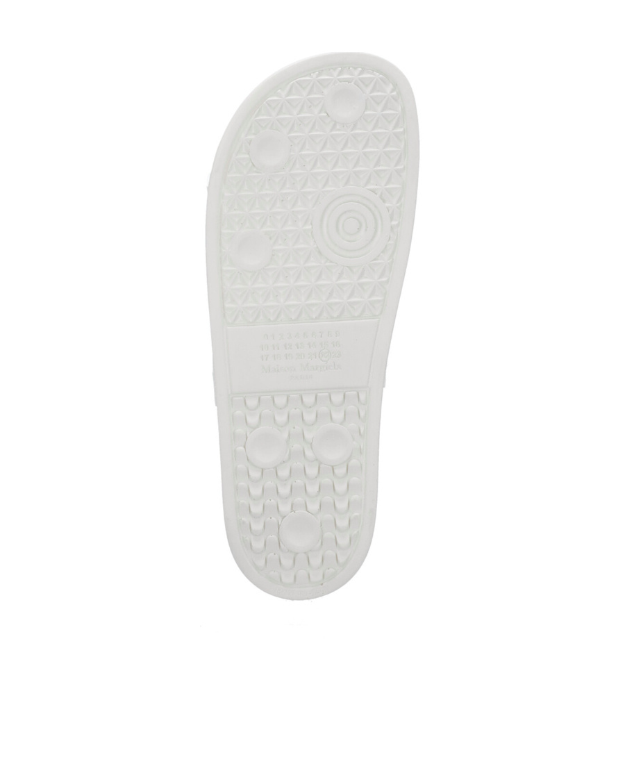 Maison Margiela Lace-up Flip Flops In White