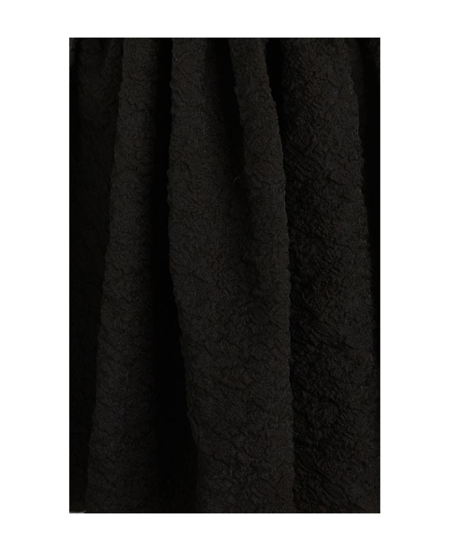 ERDEM CRINKLED-EFFECT SILK FLARED DRESS