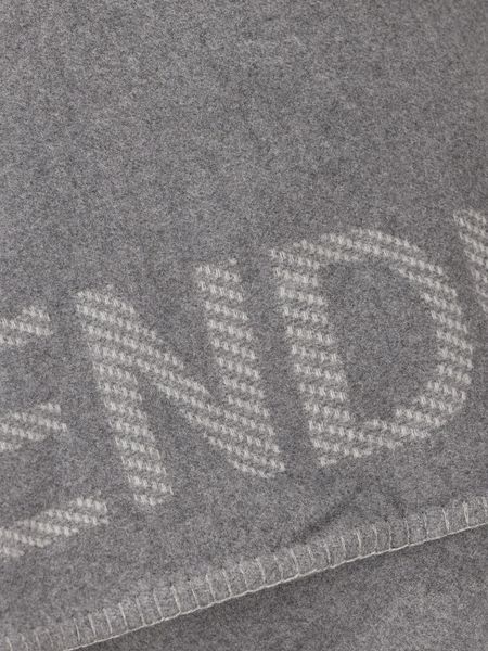 Fendi Grey Wool And Cashmere Poncho In Gray