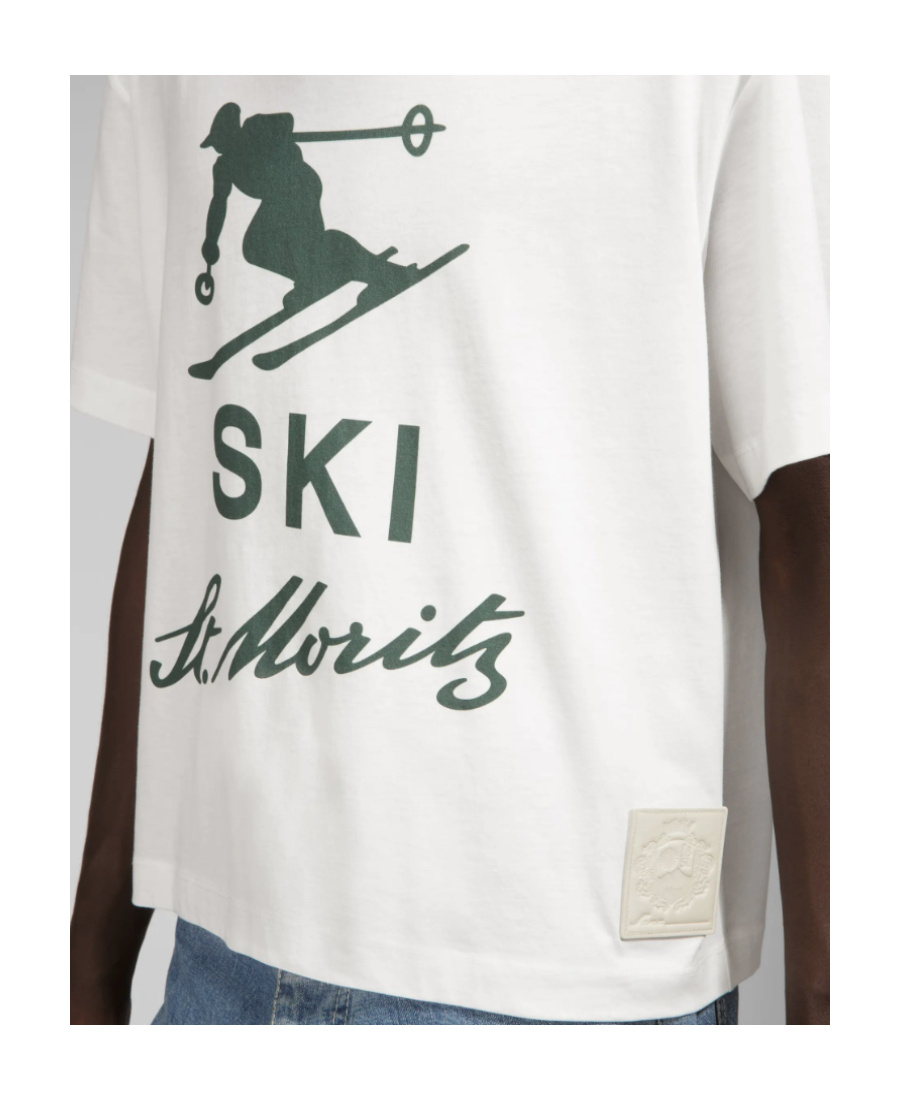 Bally Graphic-print Cotton T-shirt In White
