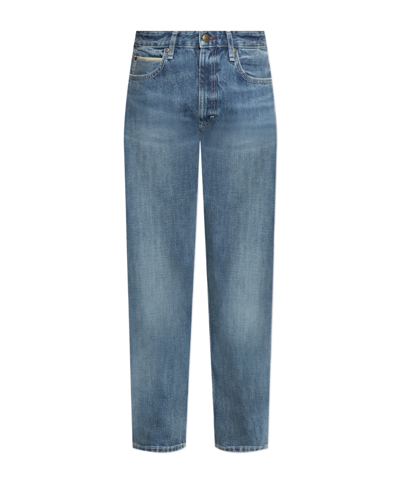 Shop Paul Smith X Lee Straight-leg Jeans In Blue