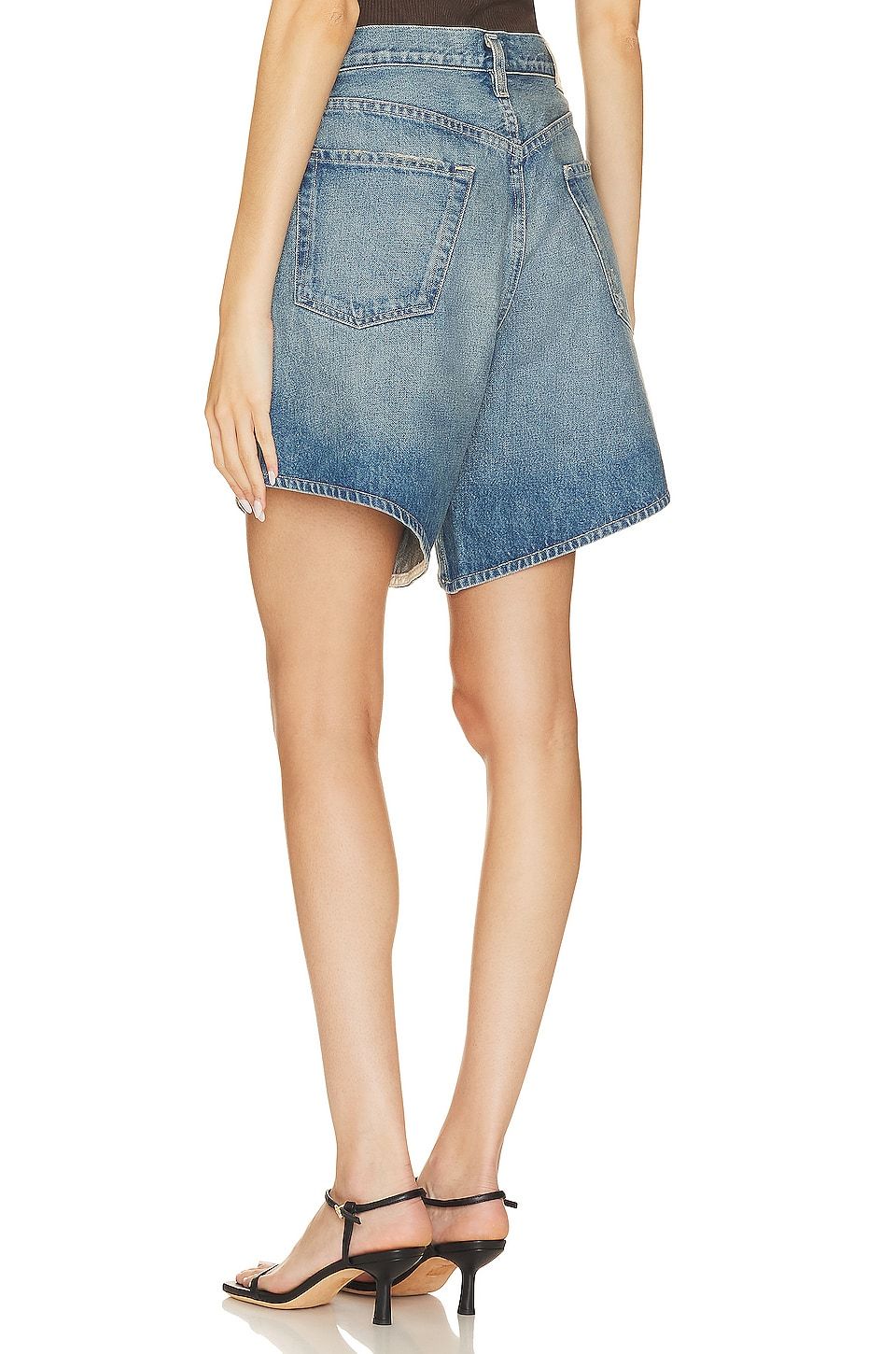 Citizen Of Humanity Gaucho Denim Shorts In Blue