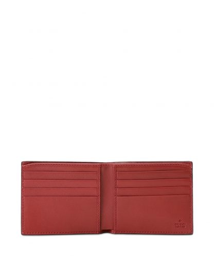 Gucci Embossed Short Purse In Red