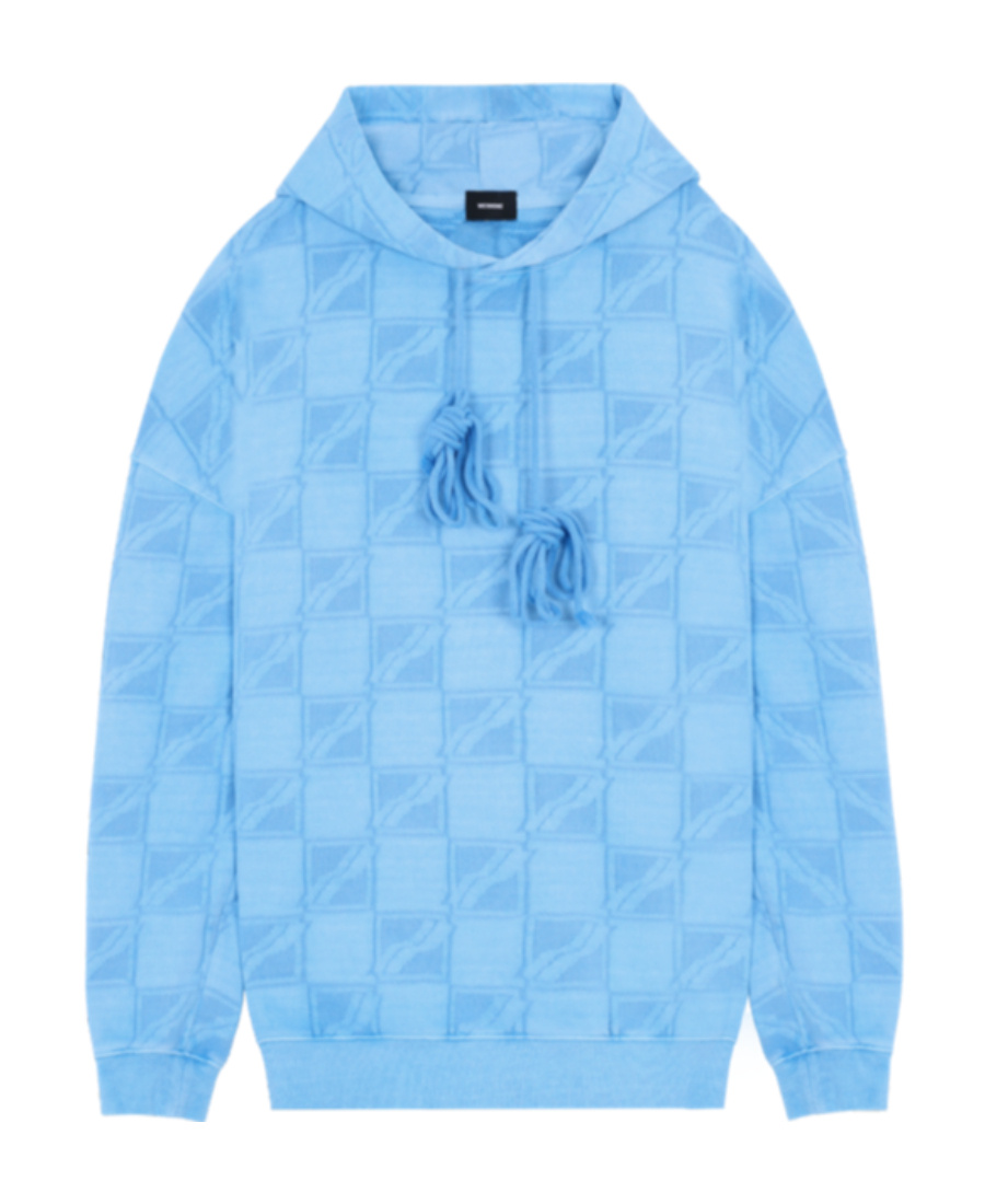 We11 Done Printed Pattern Sweater In Blue